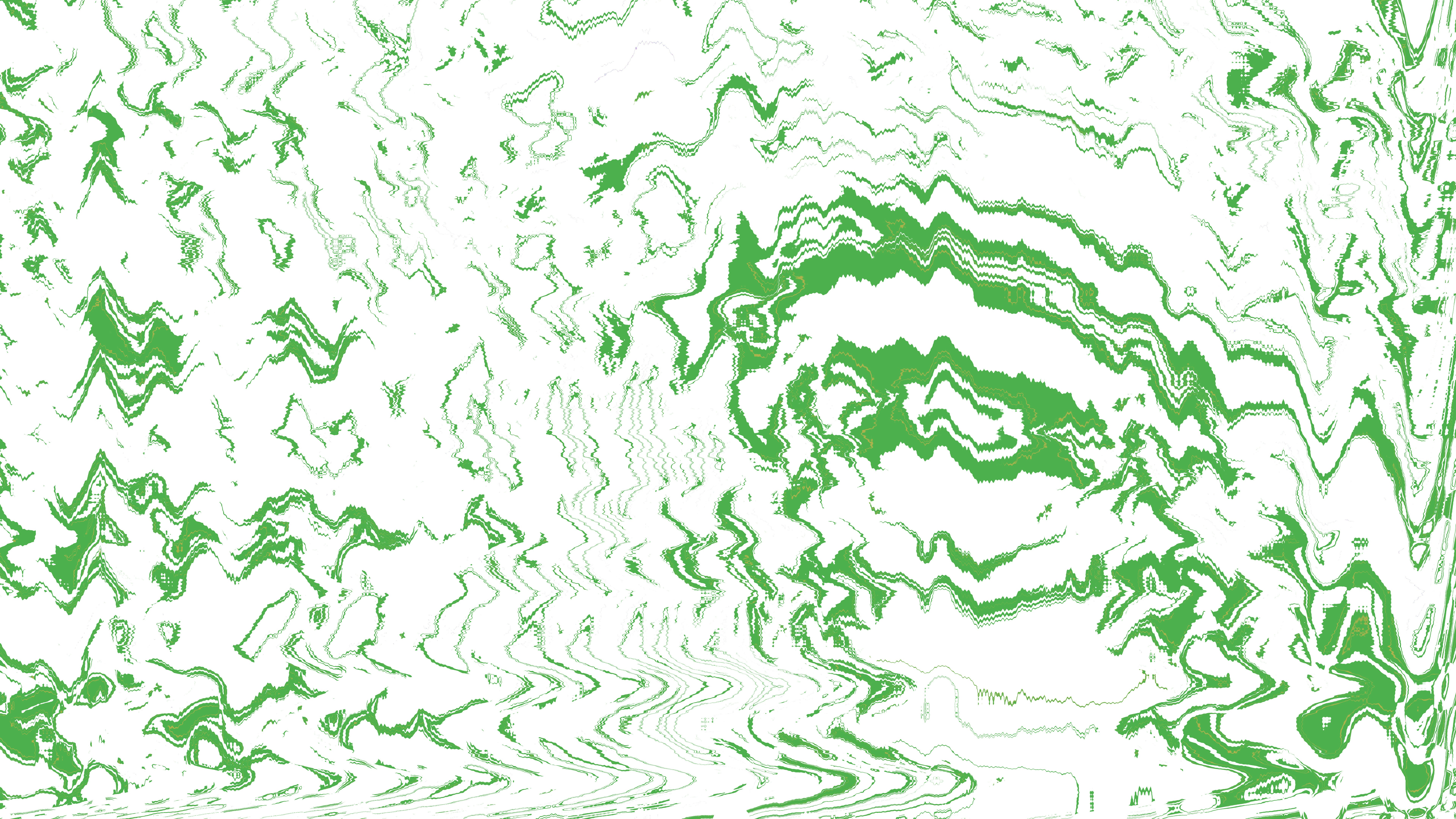 Abstract green and white wavy pattern