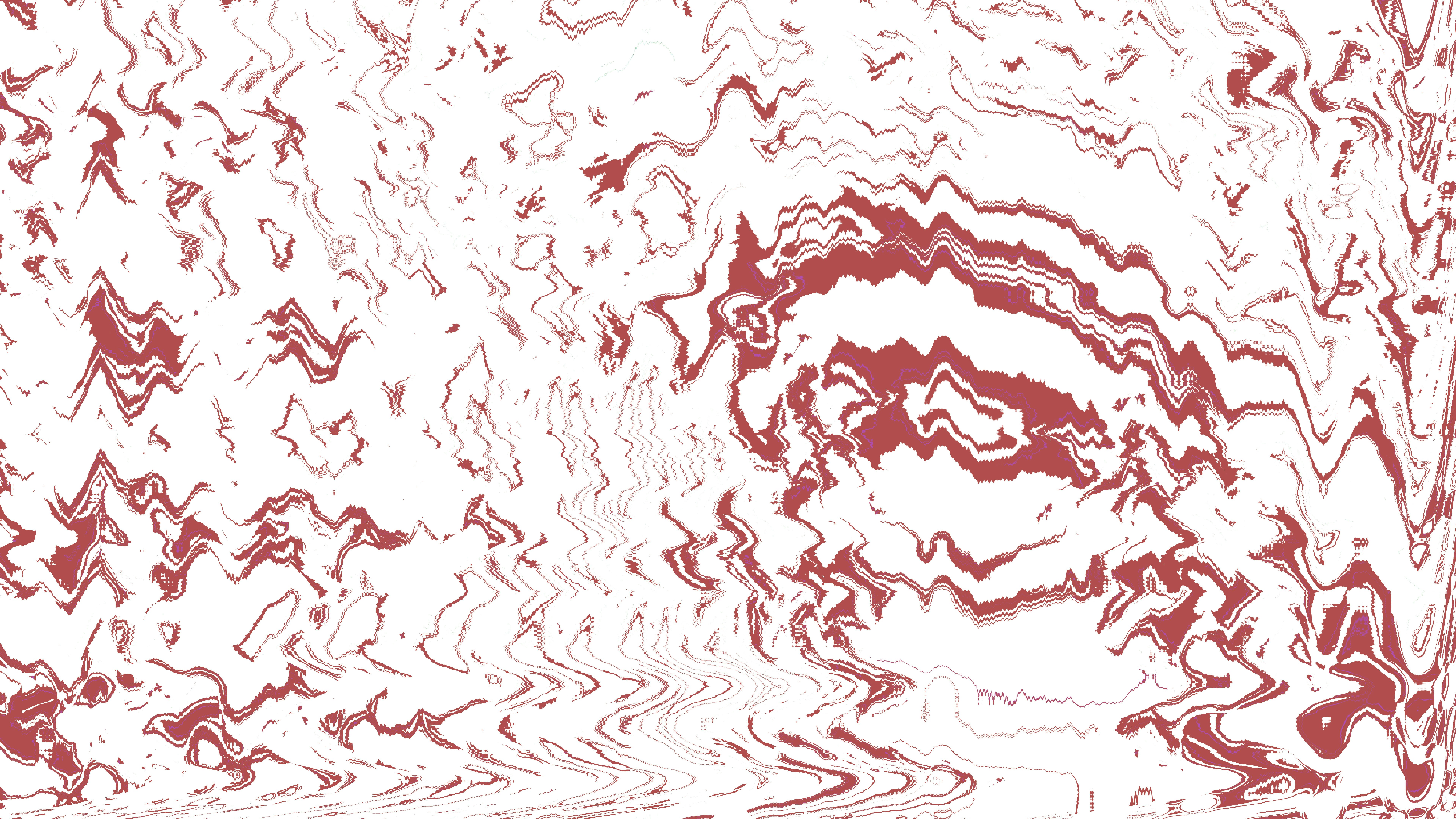 Abstract red and white wavy pattern