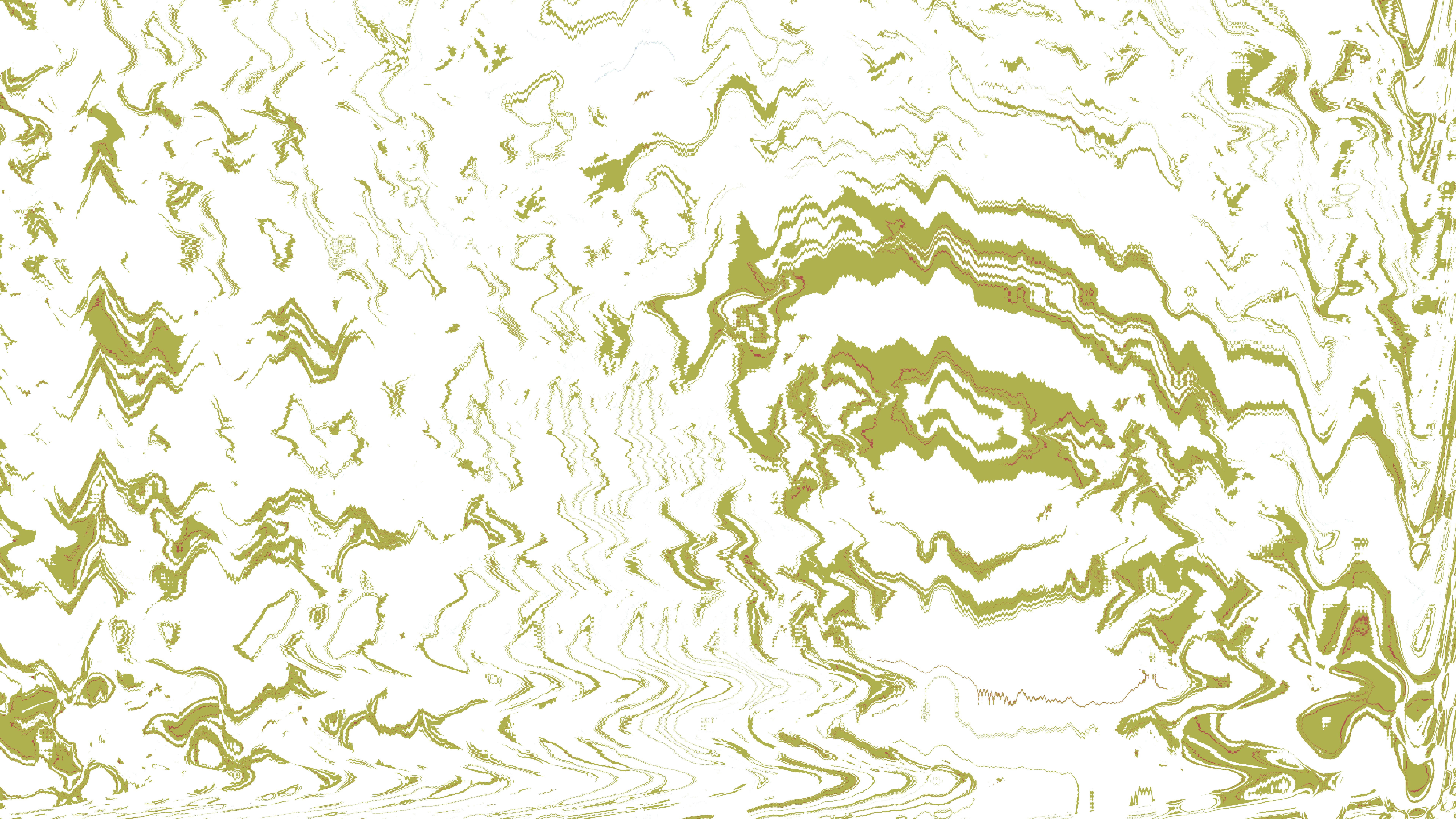 Abstract pattern of green waves on white background