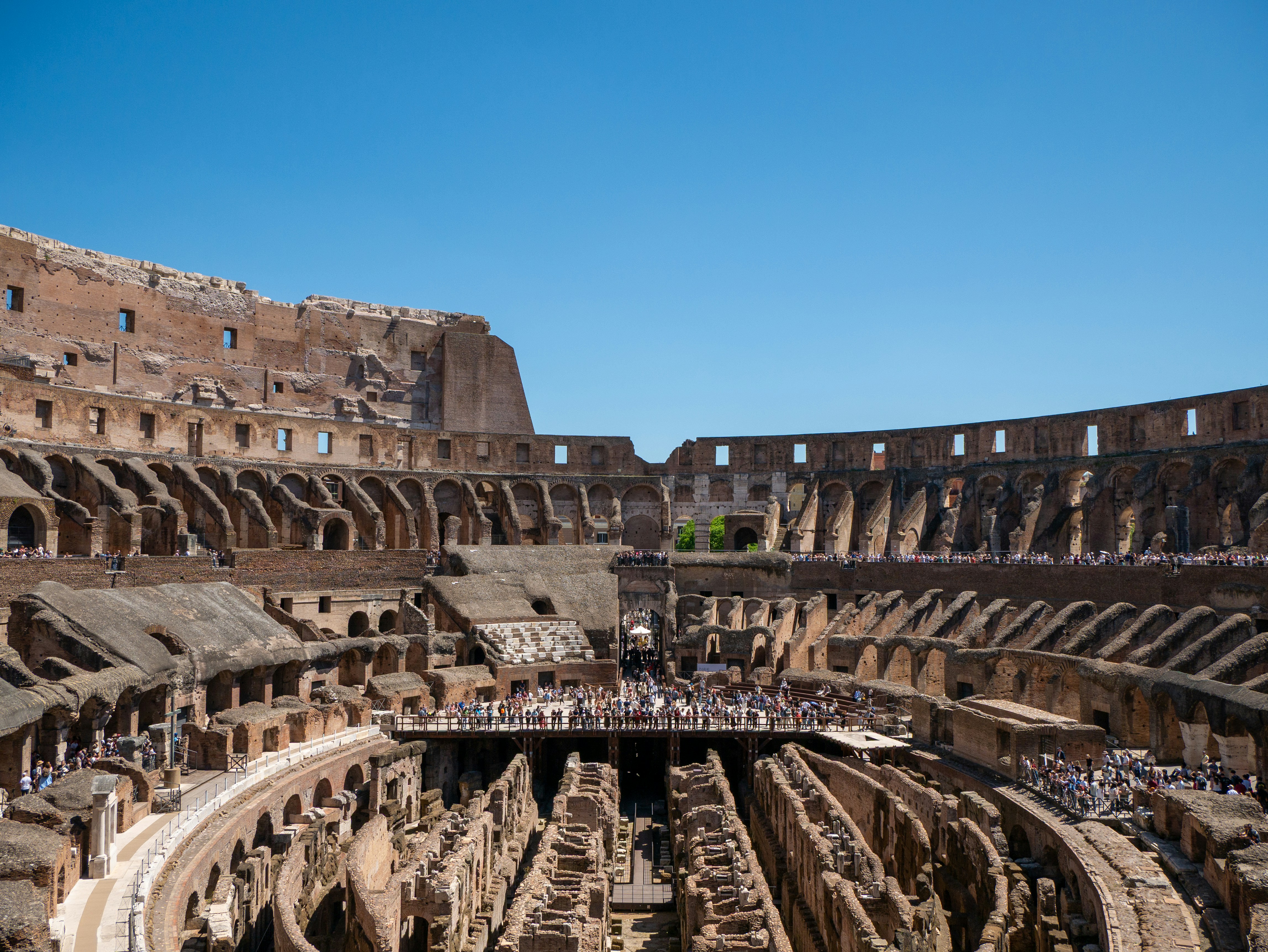 Colosseum interior Rome arena floor — Italy family holiday package from India