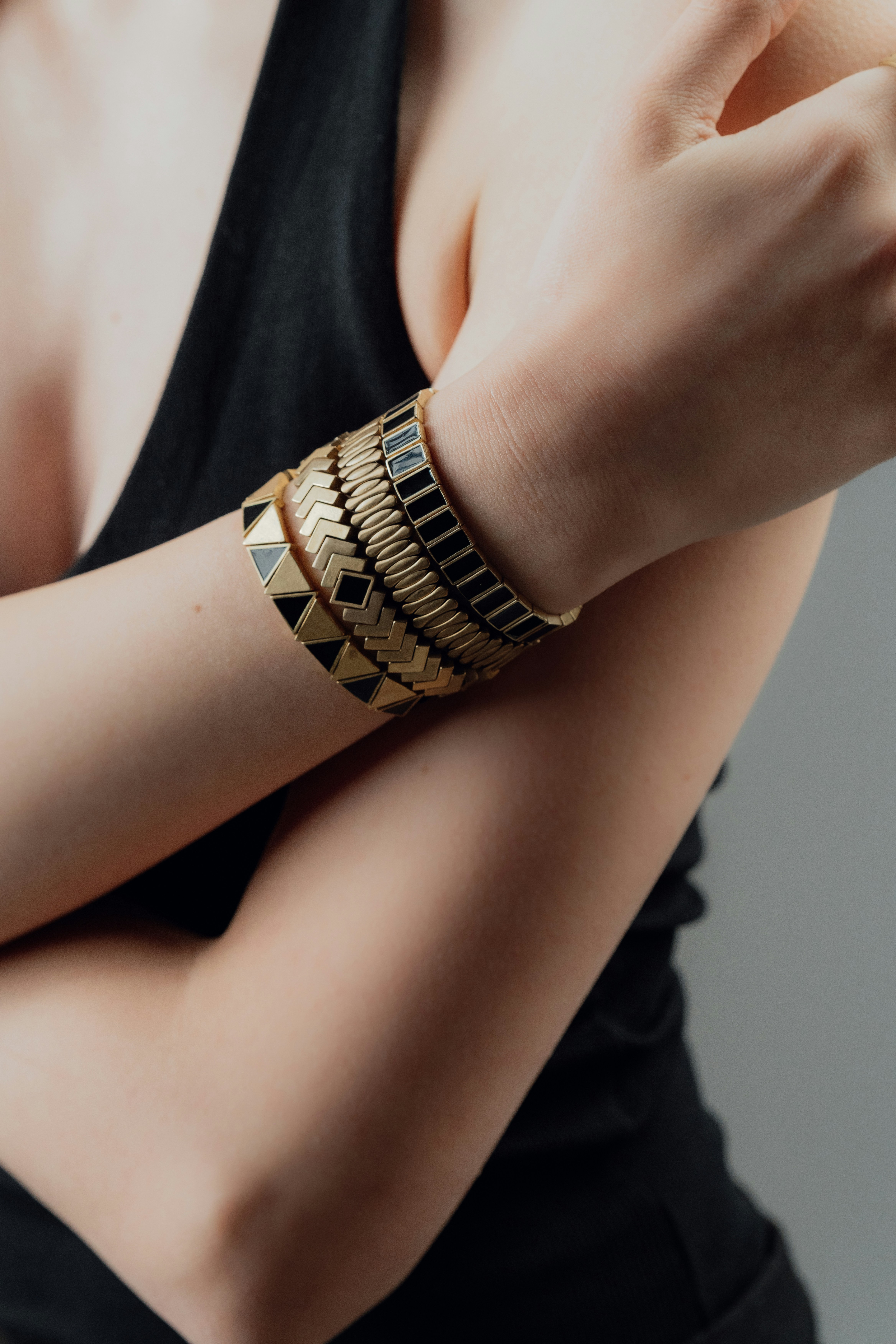 Metallic Statement Cuffs