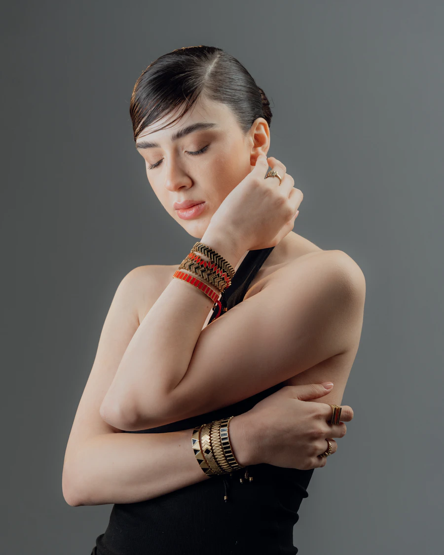 Evil Eye Bracelet – gold plated bracelet worn