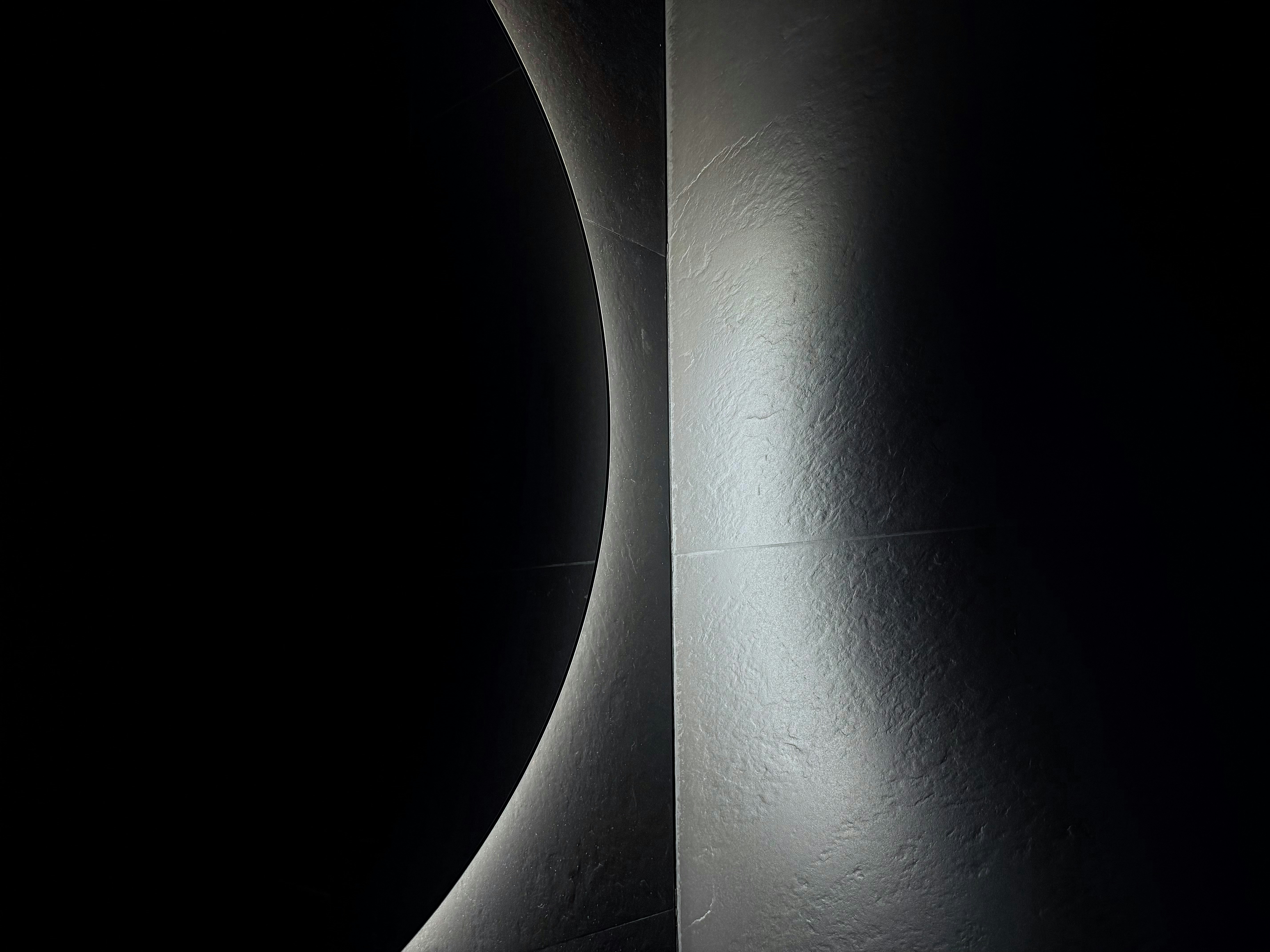 Formes abstraites courbes de lumière et d’ombre