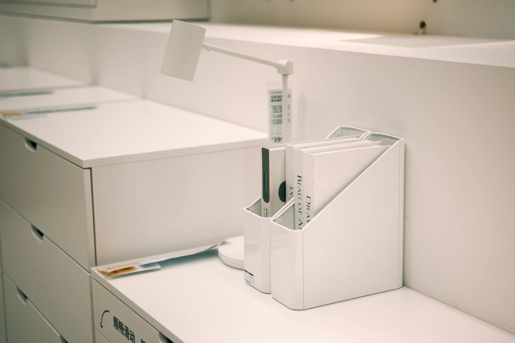 Documents and files stored across an office workspace