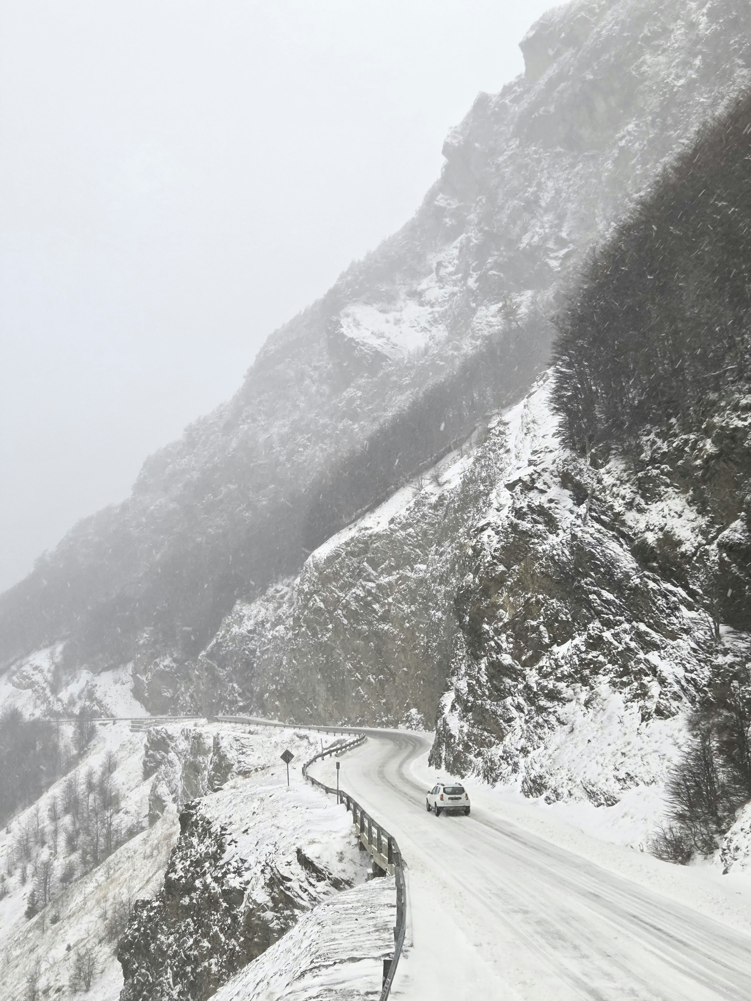 snowy road