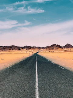 Desert road near Djanet, Algeria