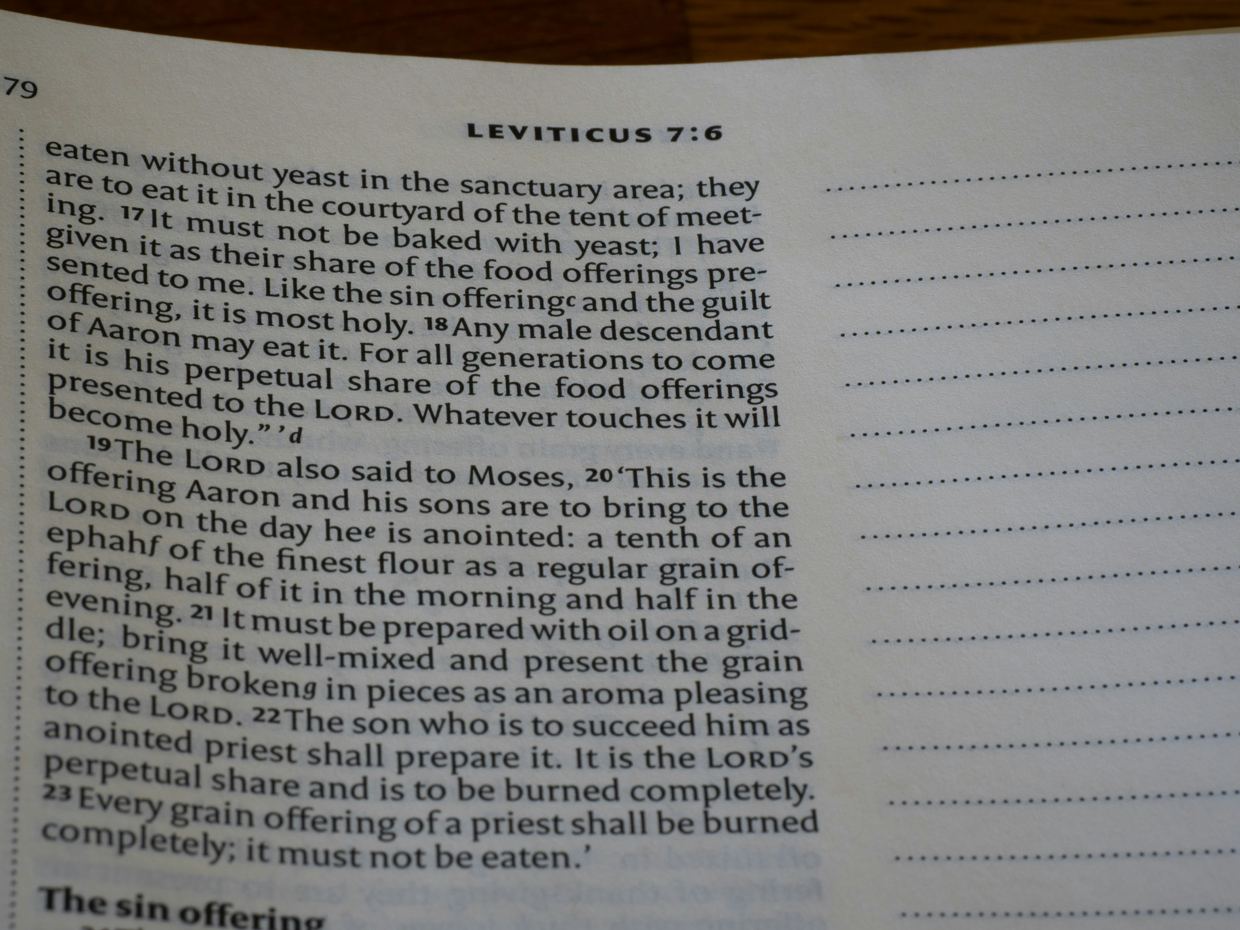 The Book of Leviticus