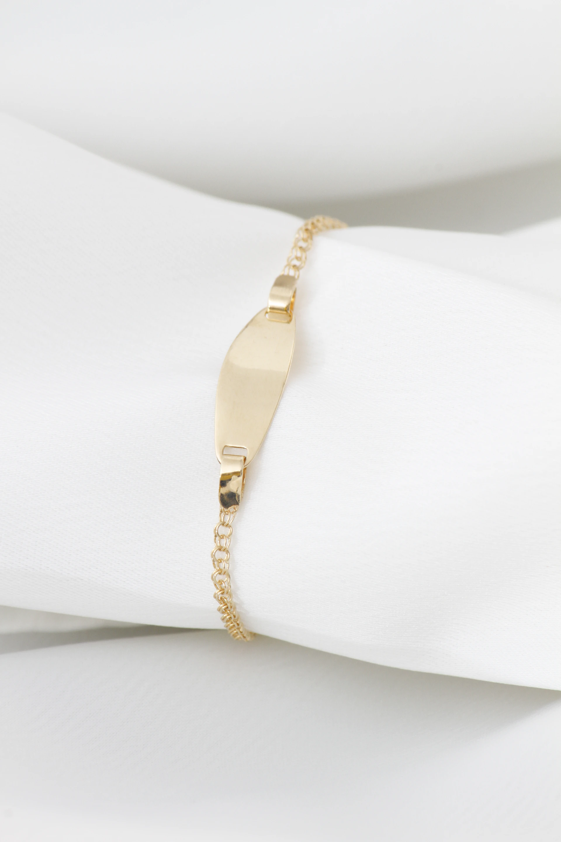 Gold ID bracelet