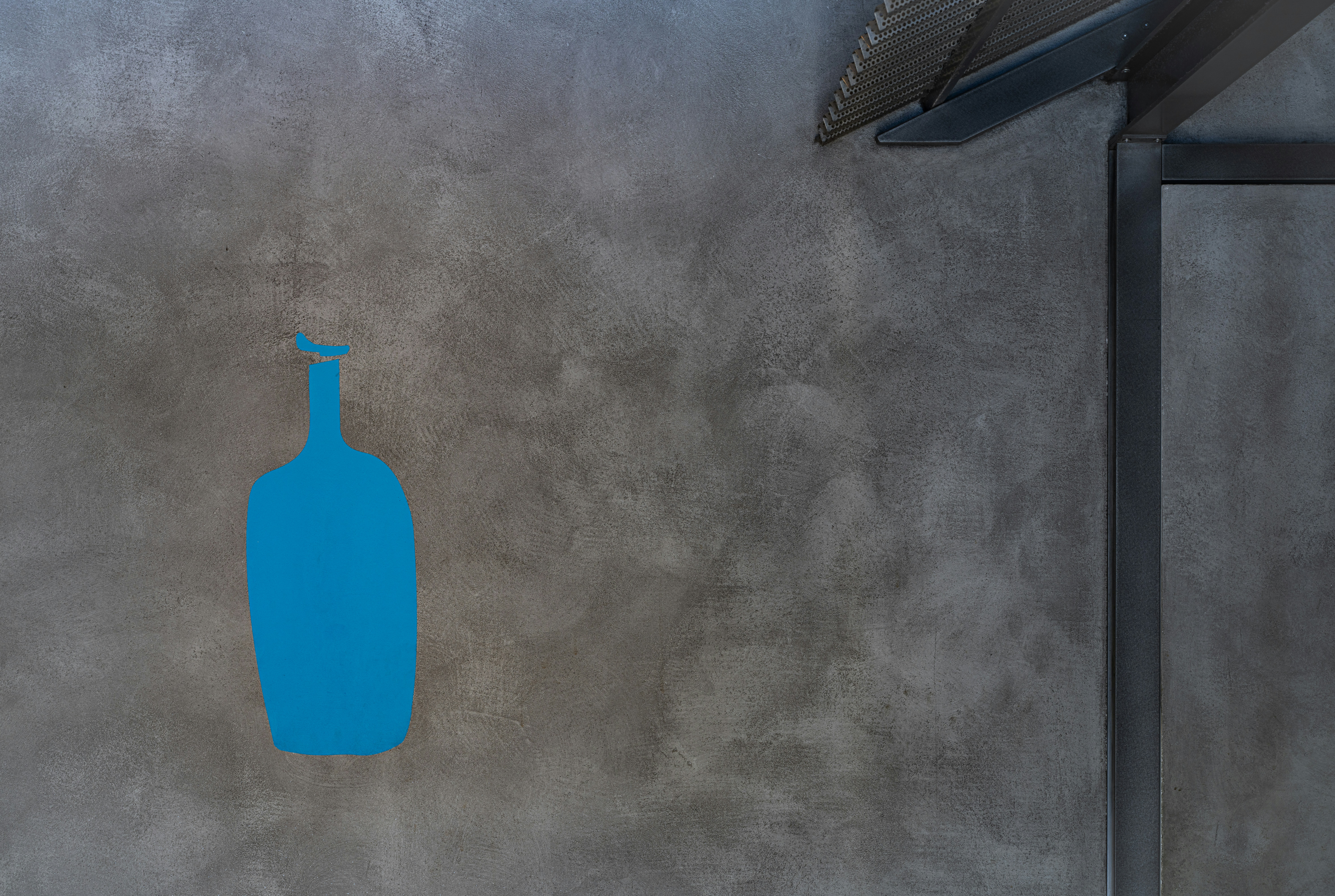 Spray painting an interior wall