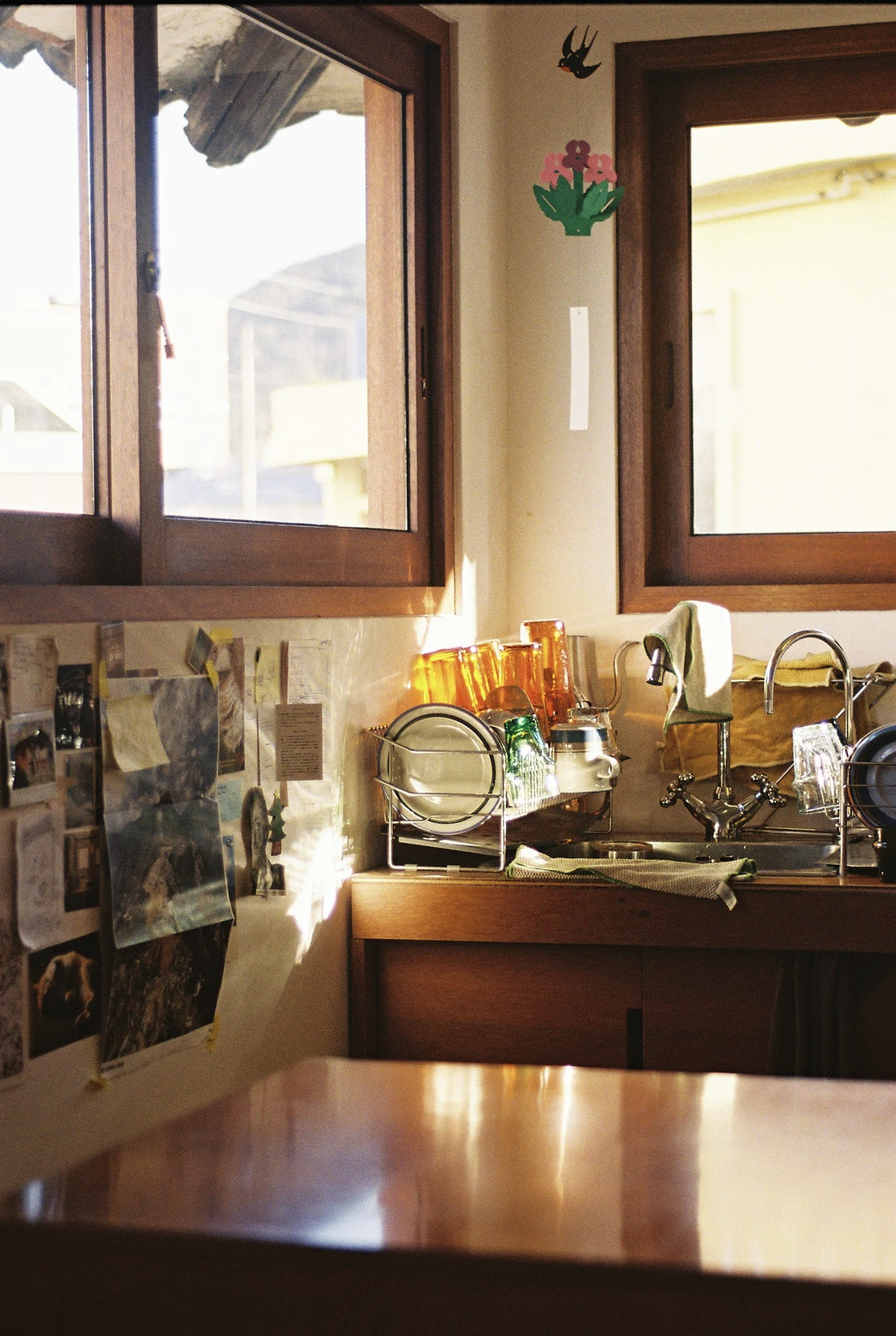 Jars on a windowsill in the sun