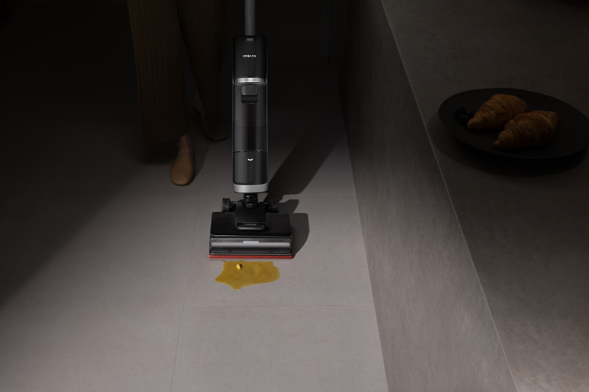 What is the fastest way to clean up kid vomit from the kitchen floor?