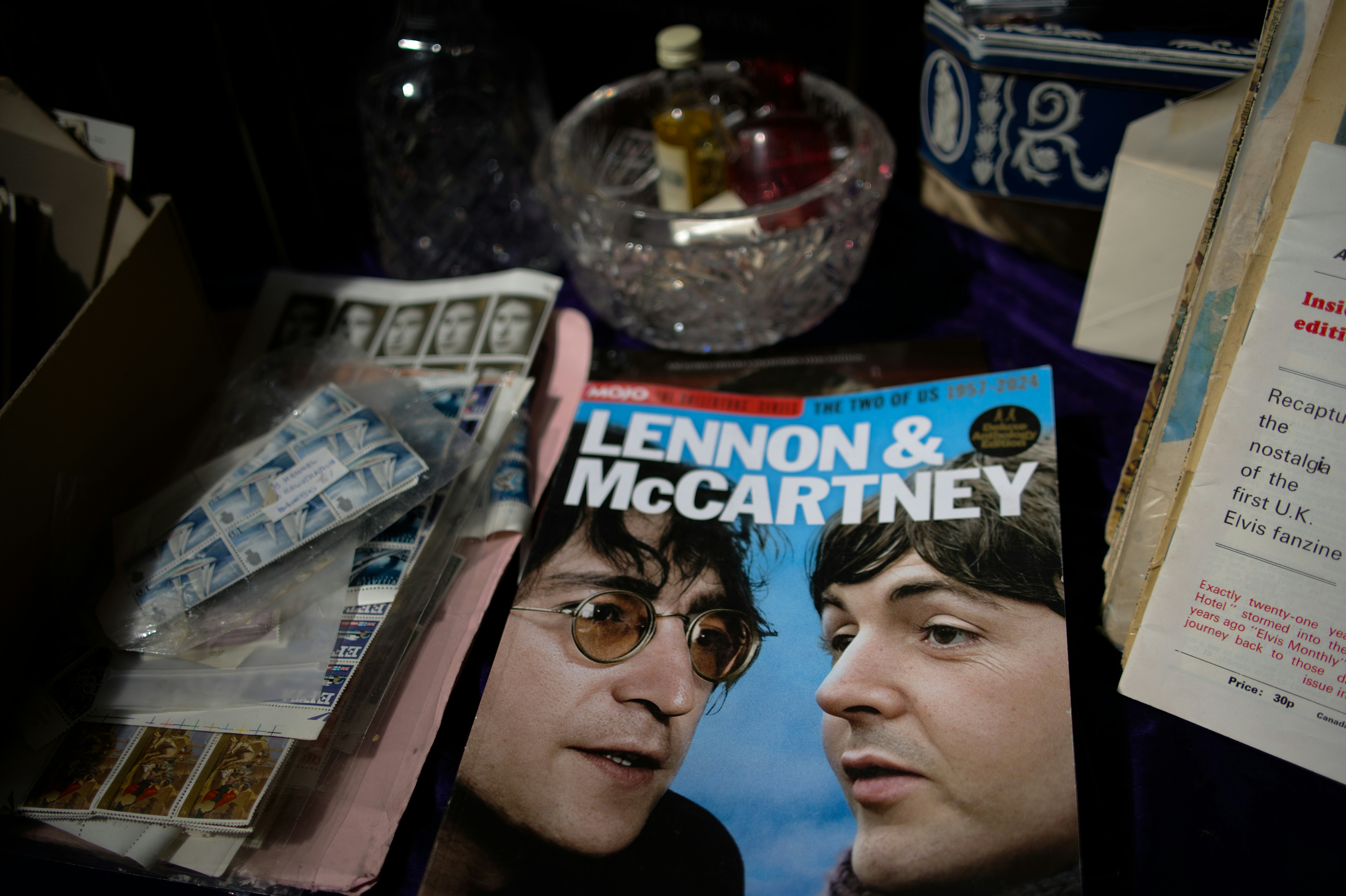 John lennon and paul mccartney on magazine cover.