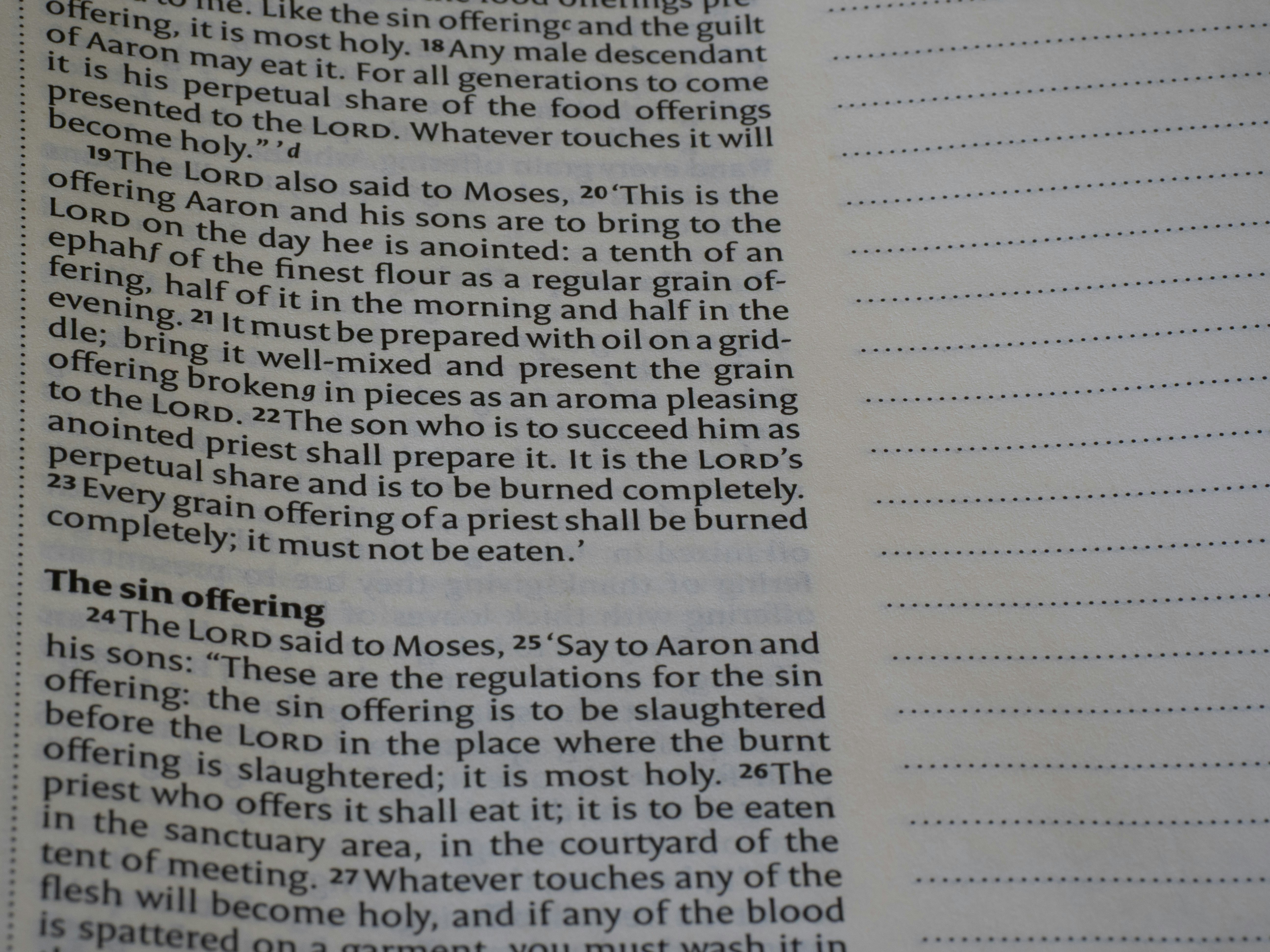 The Book of Leviticus