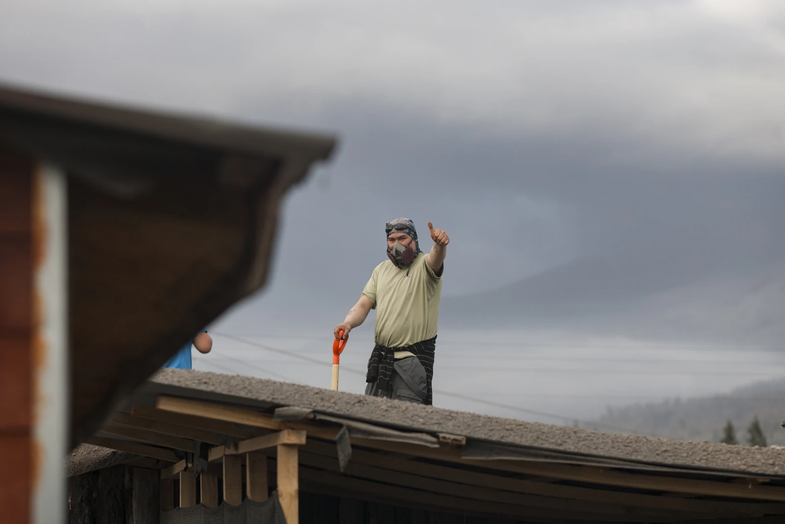 Roofing contractors Champaign IL on a rental home roof