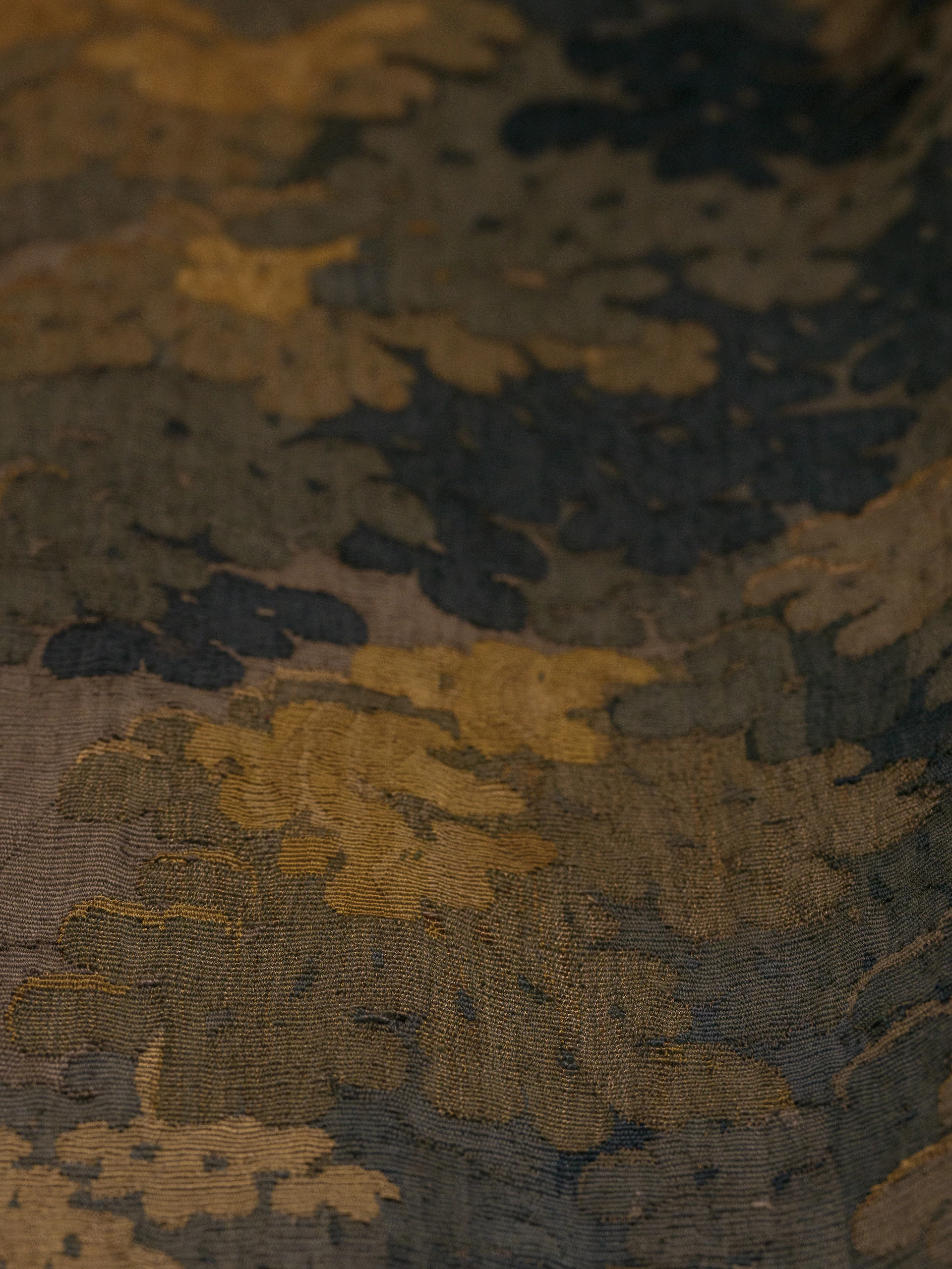 Abstract pattern of muted colors and shapes