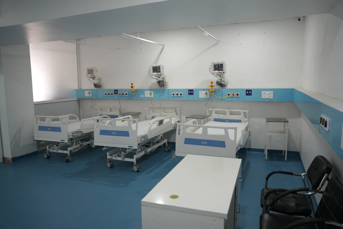 Patient ward at Spandana Hospital