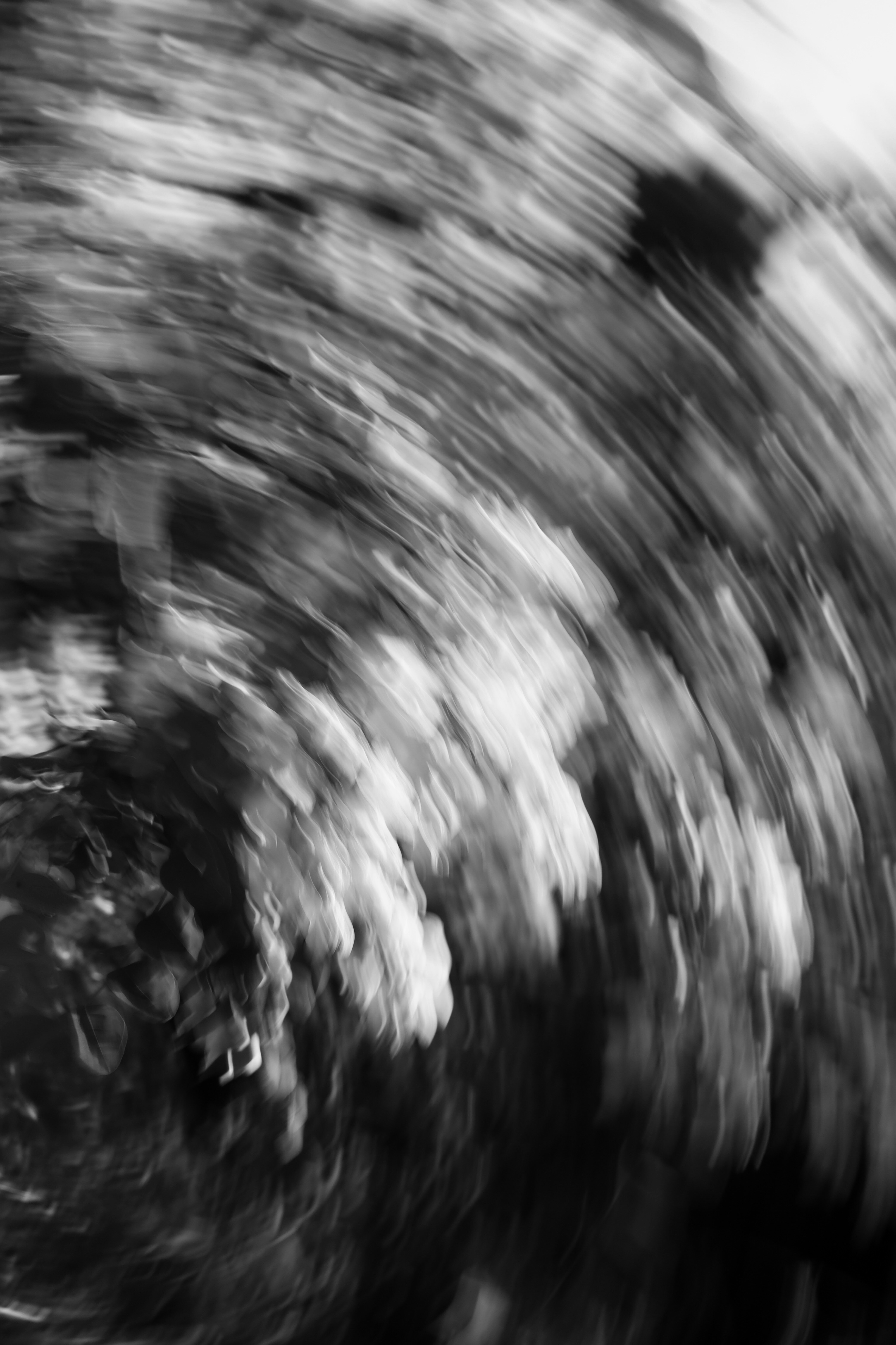 Abstract swirling black and white patterns