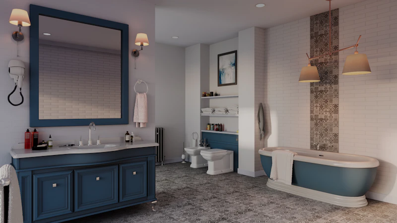Bathroom Lighting — luxury bathroom detail in Chicago