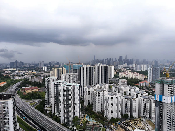 High-rise condominium and office towers in Kuala Lumpur needing leak repair