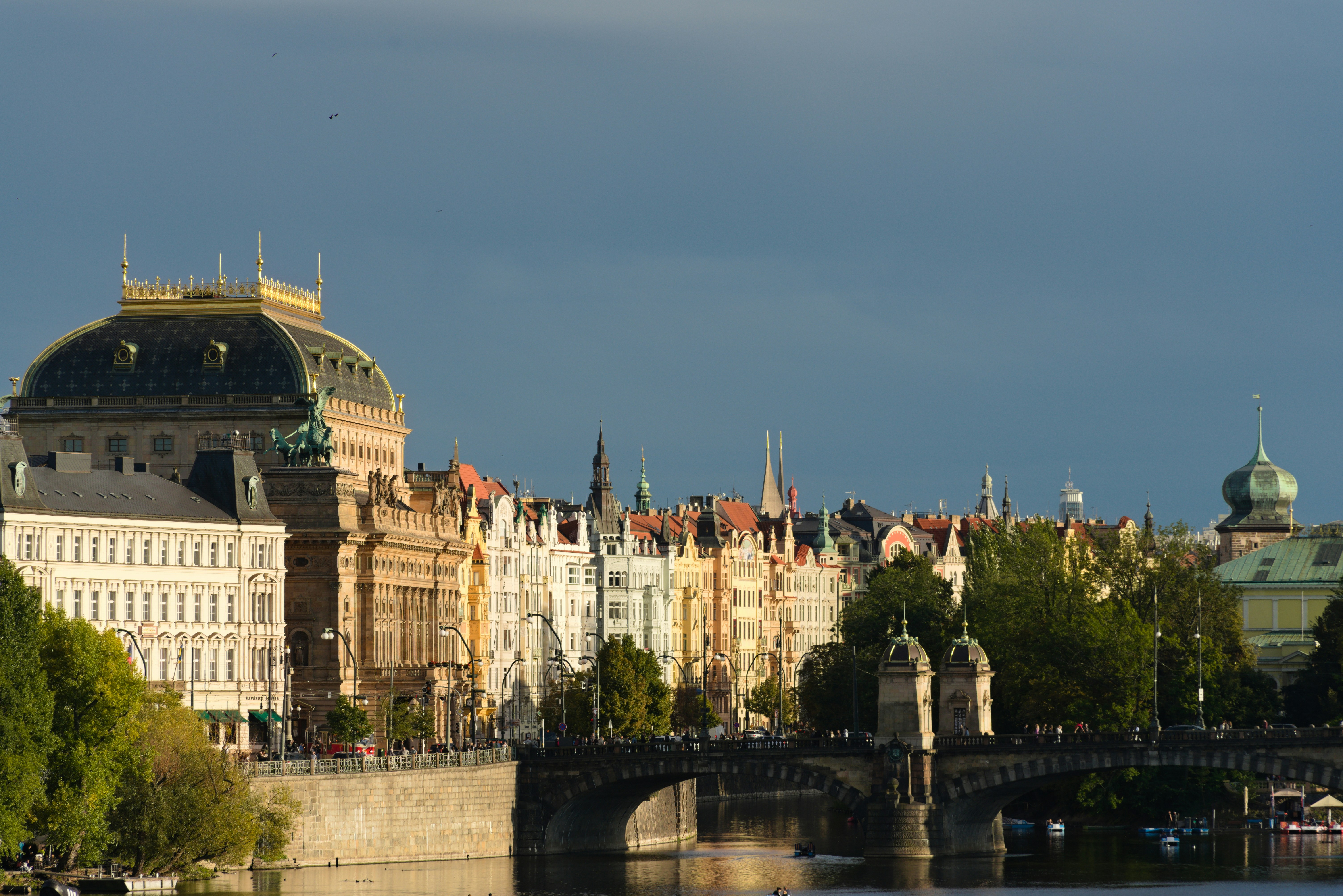 Prague skyline LinkedIn background