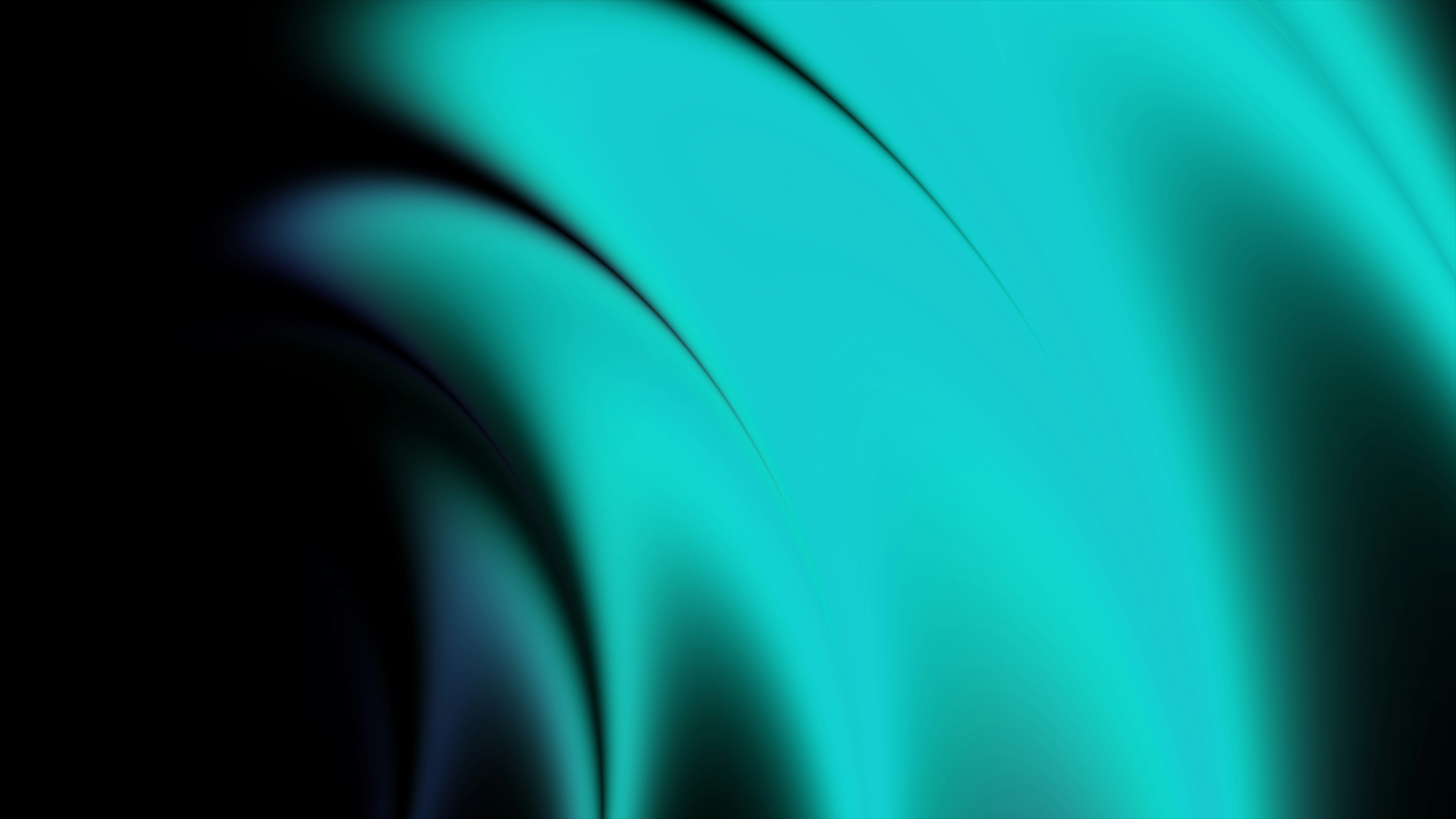 Fundo abstrato turquesa e preto ondulante