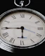Close up of a vintage pocket watch face