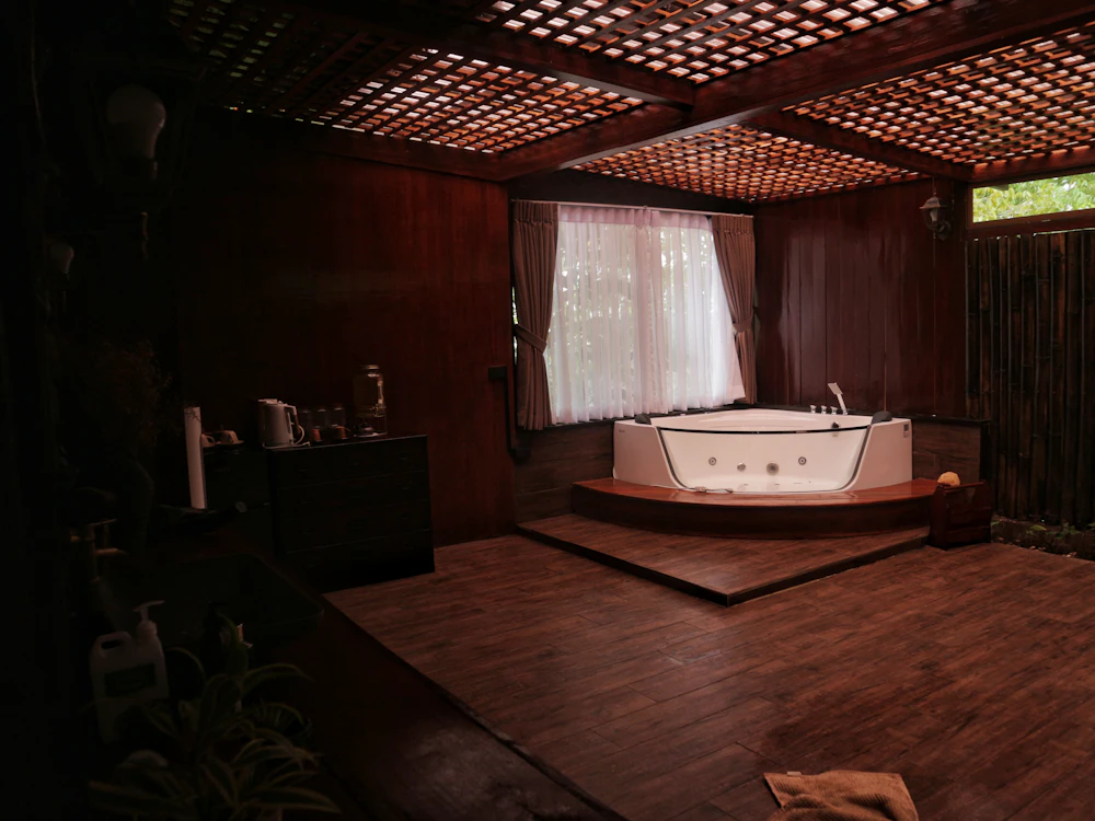 A warmly lit treatment suite at Wendy's Healing Touch