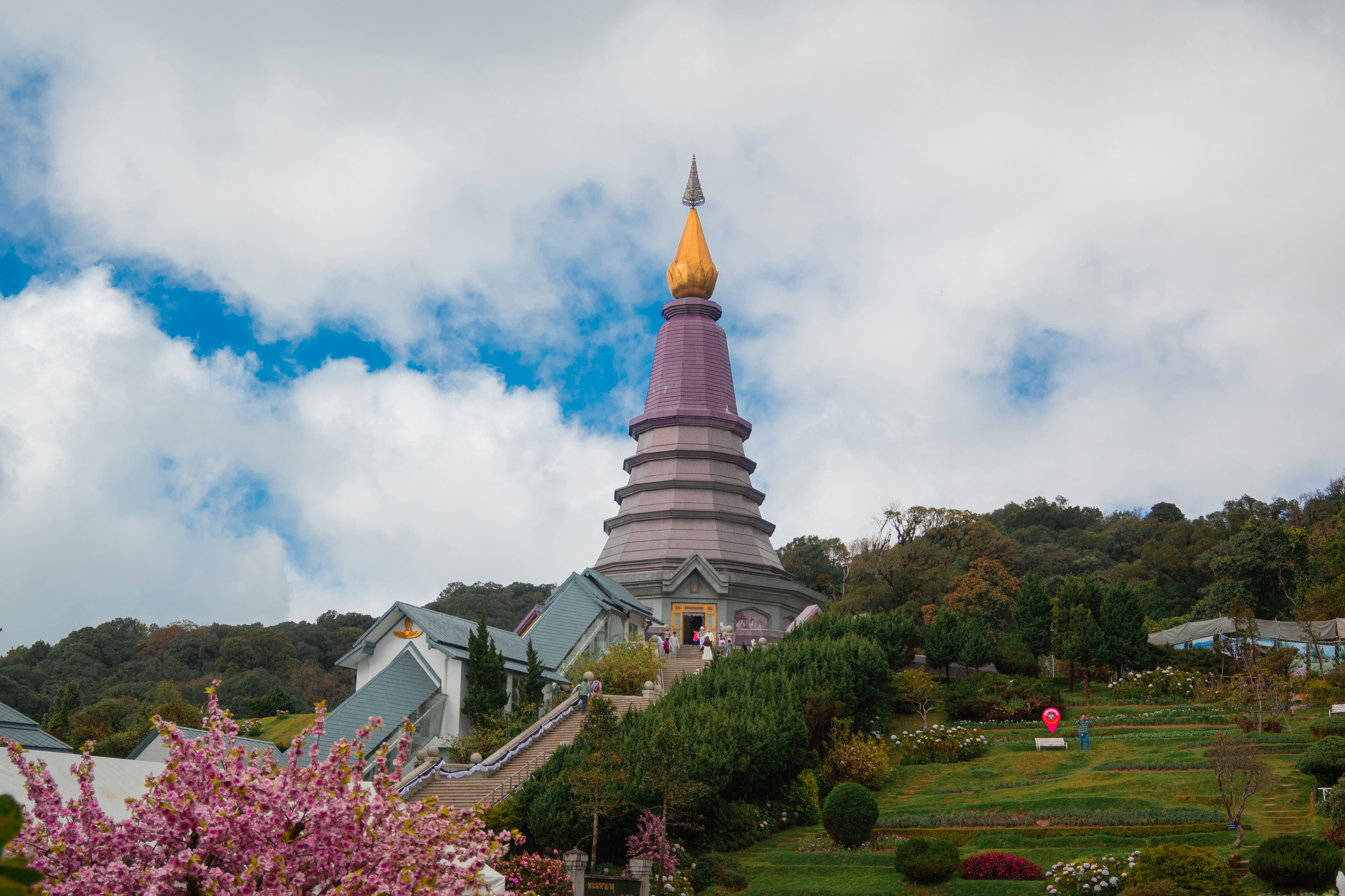 Twin pagodas on Doi Inthanon