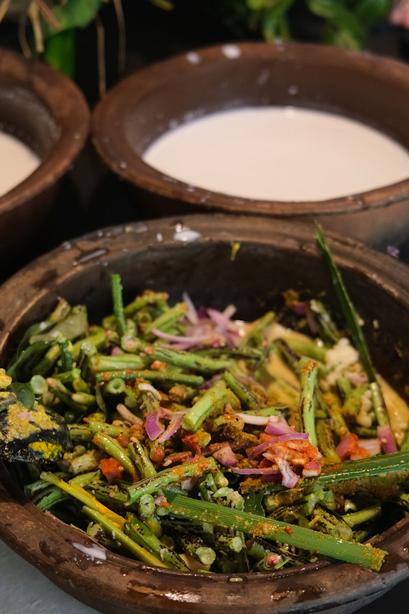 Gotukola mallum, a Sri Lankan shredded herb and coconut salad