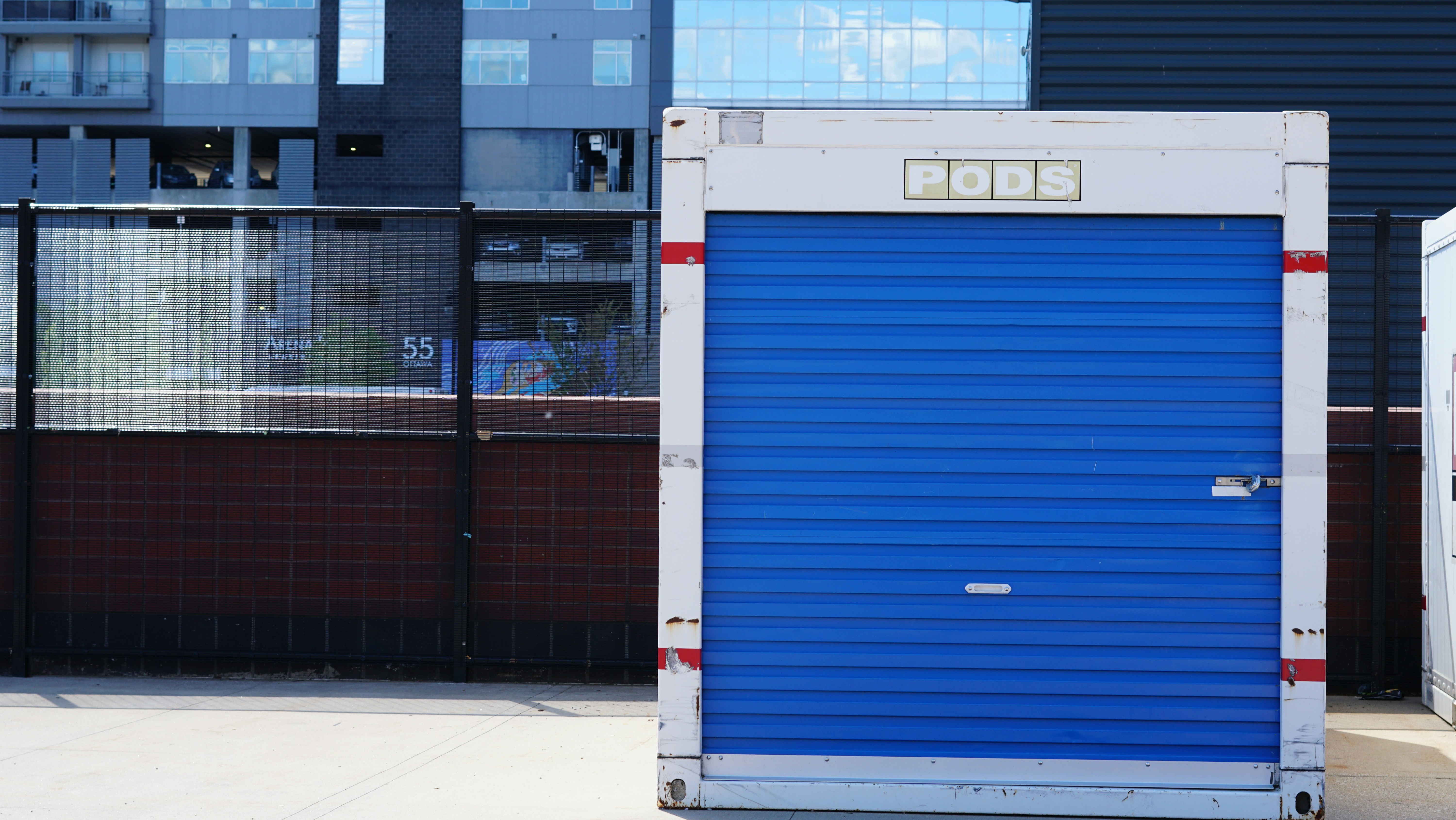PODS storage container closeup pods