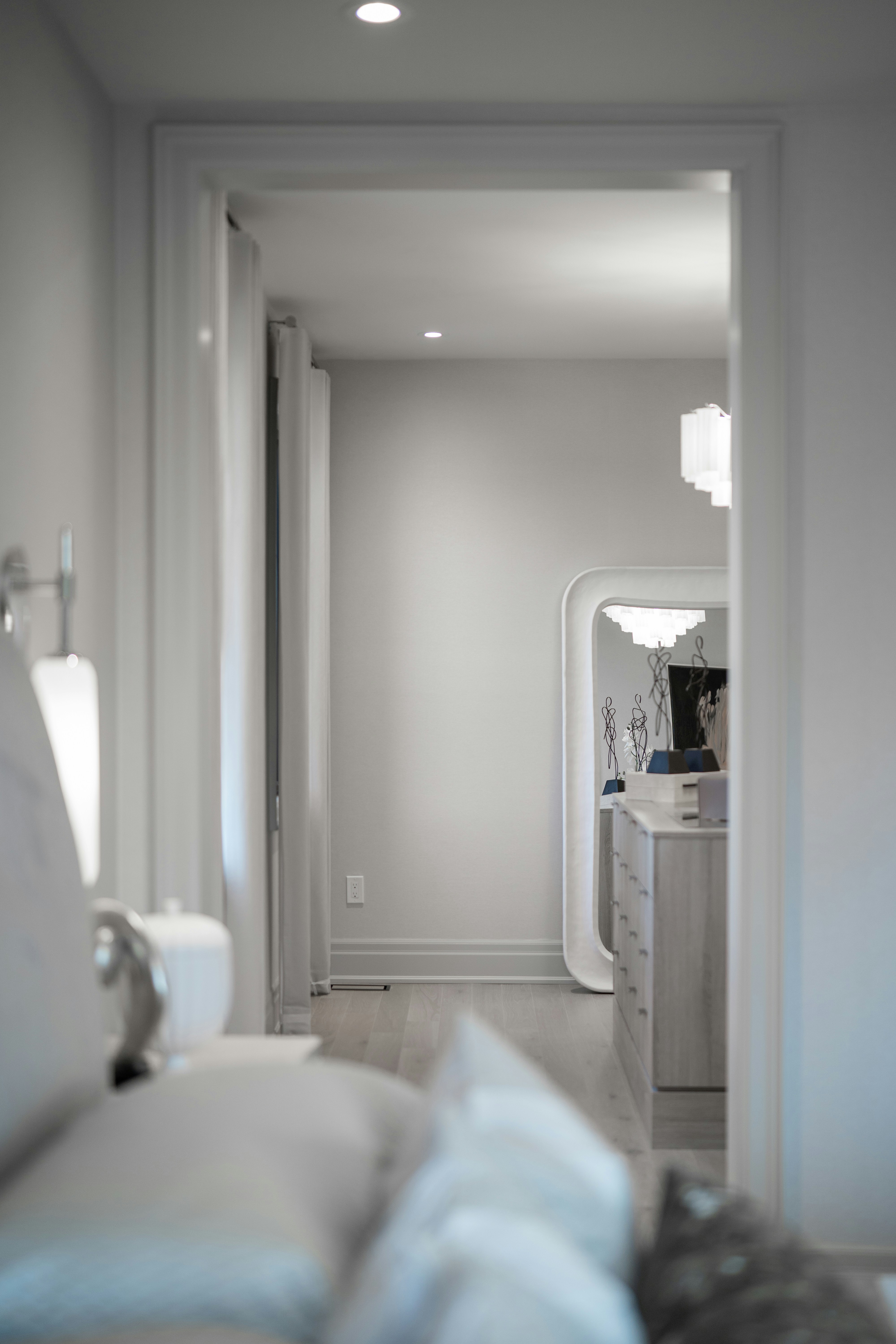 luxury modern walk-in closet, wallpaper, Walk-in Closet with TV Stand: Creative Design Ideas & Tips 2
