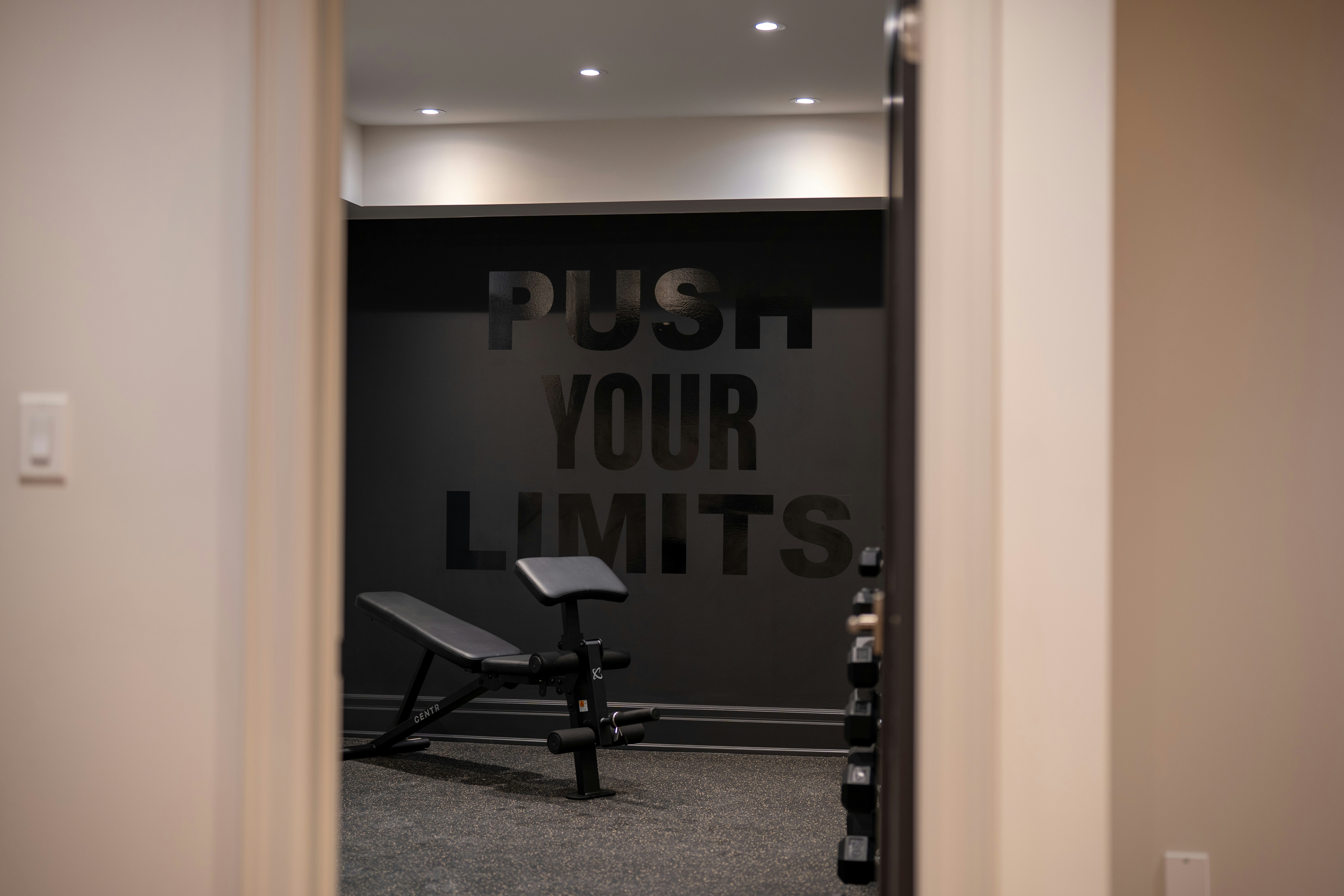small workout space