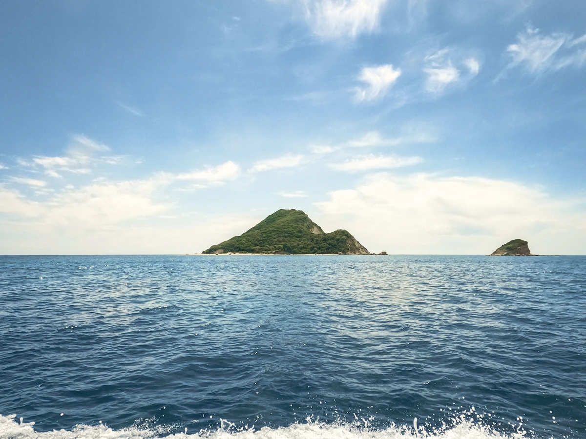 Ocean view along the Laganas coastline in Zante
