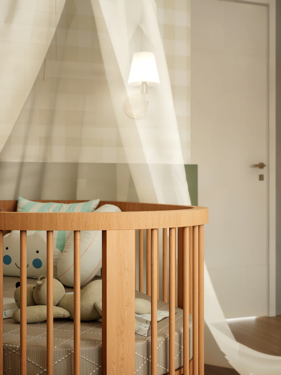 A quiet bedroom in soft light