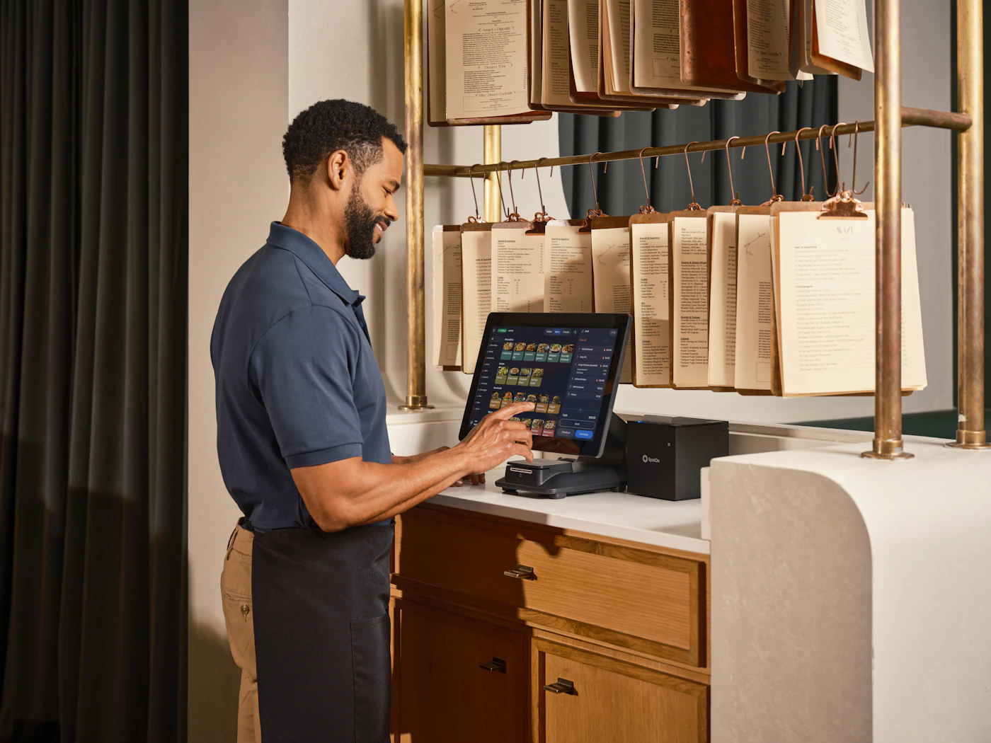 Restaurant operator using a point of sale system