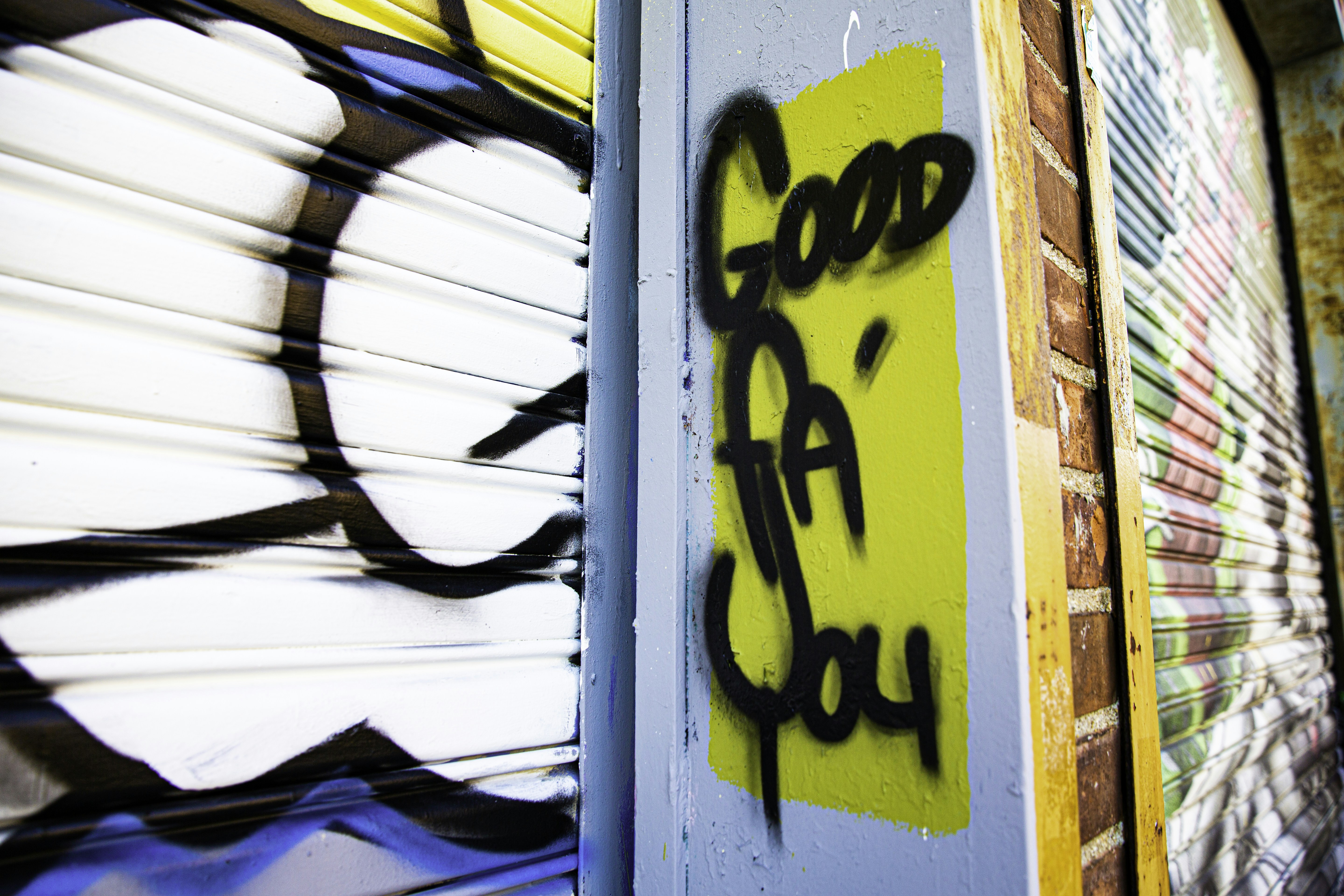 Graffiti art on a building wall