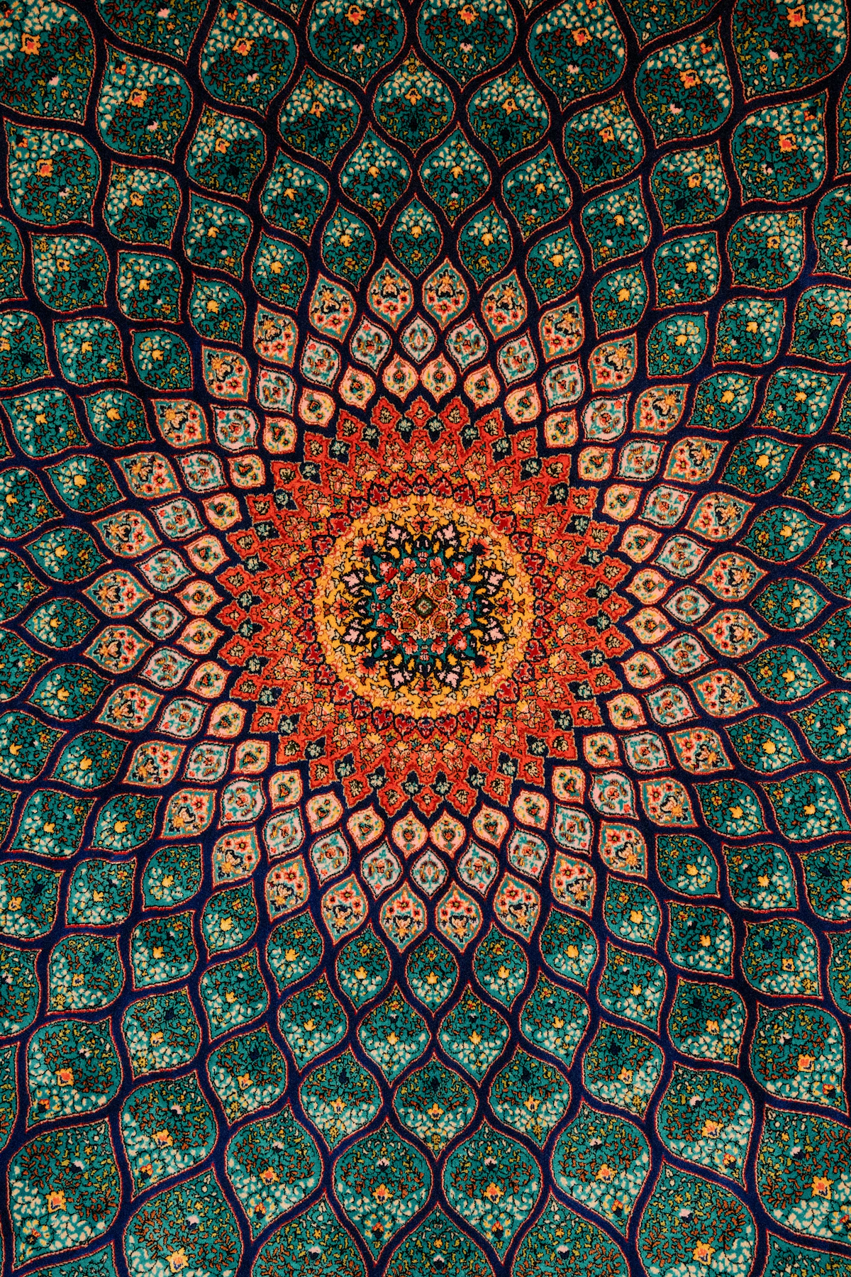 Luxury rug texture and craftsmanship