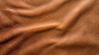 Brown leather texture with natural grain