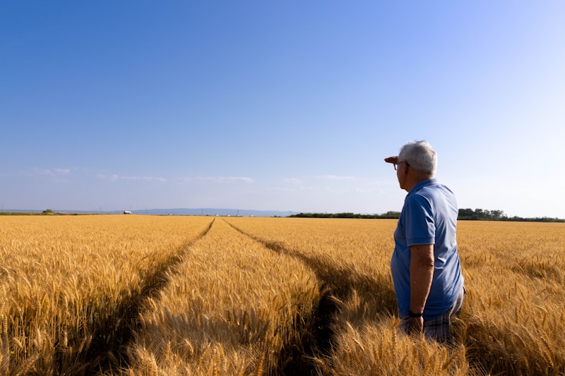 Productor en el campo