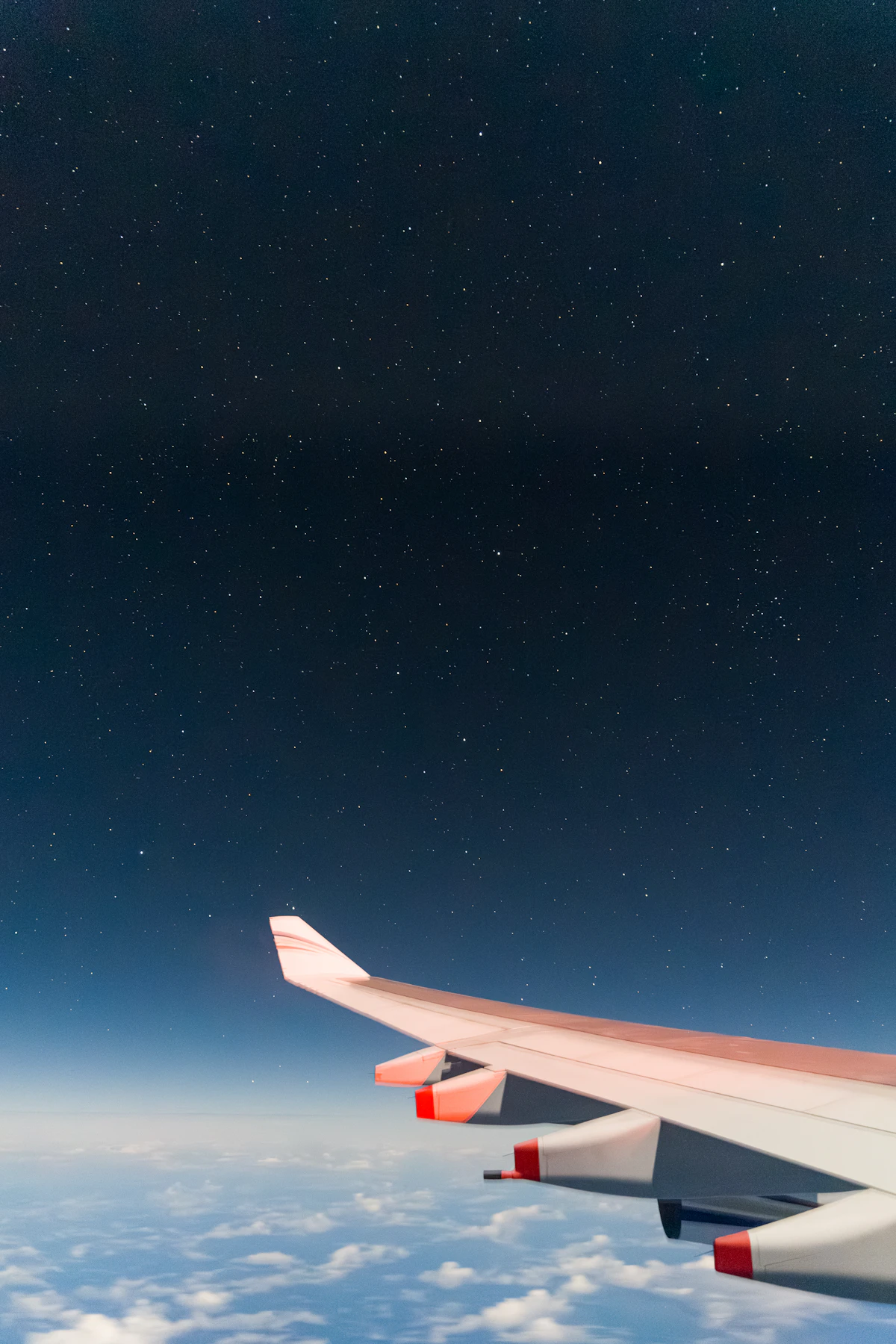 Passenger airplane flying high in the sky
