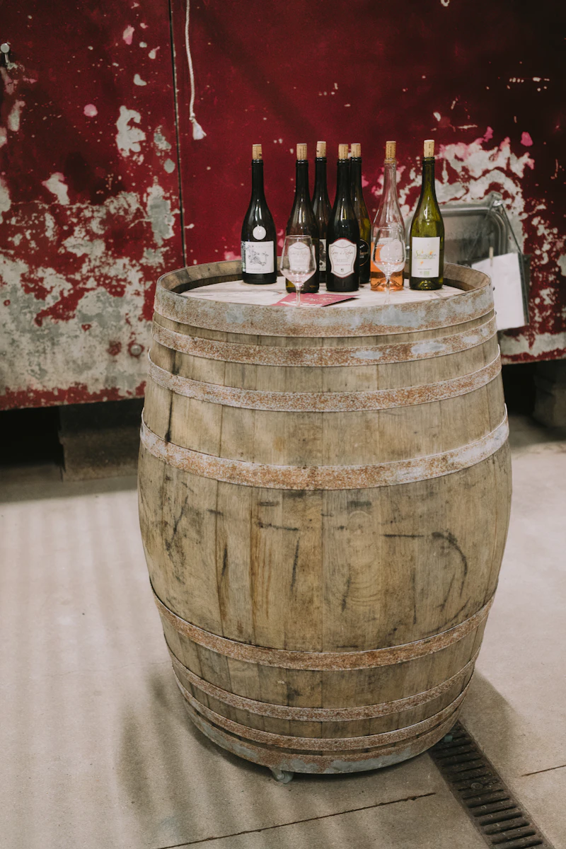 Flacon de Vosne-Romanée Premier Cru sur fût de chêne