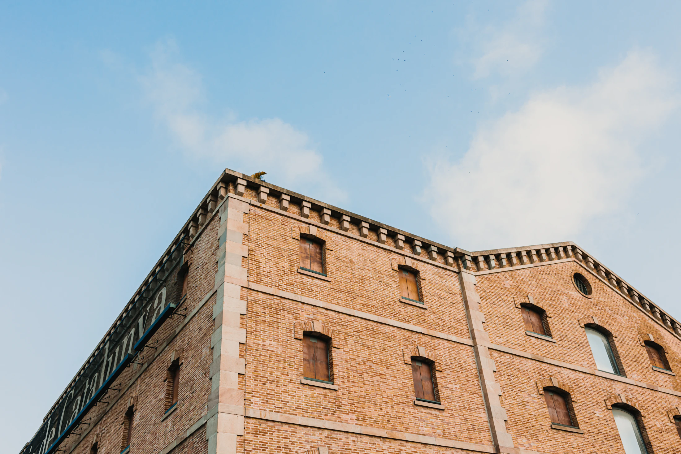 Industrial warehouse with loading docks