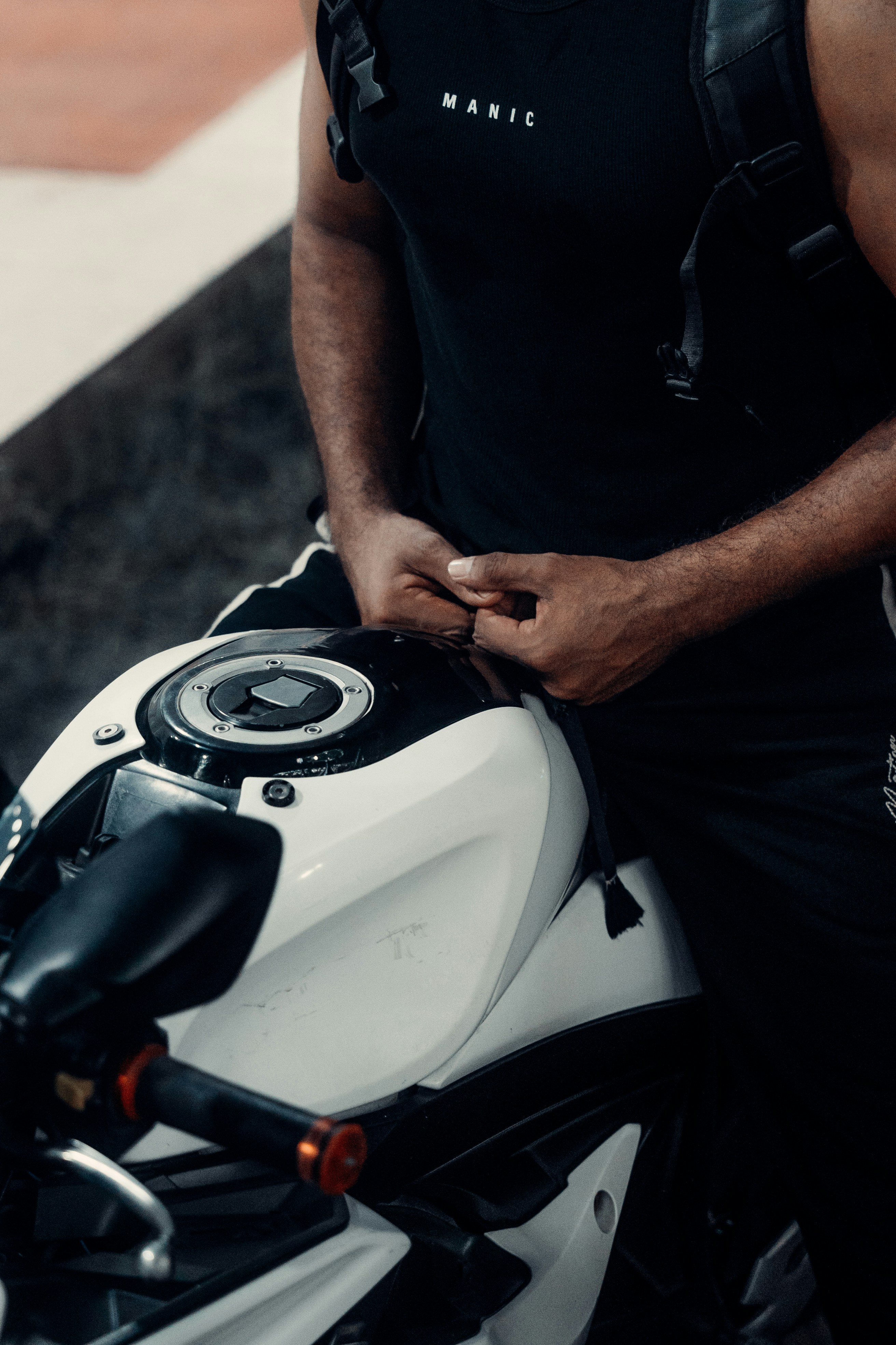 Kurtka motocyklowa skórzana czarna