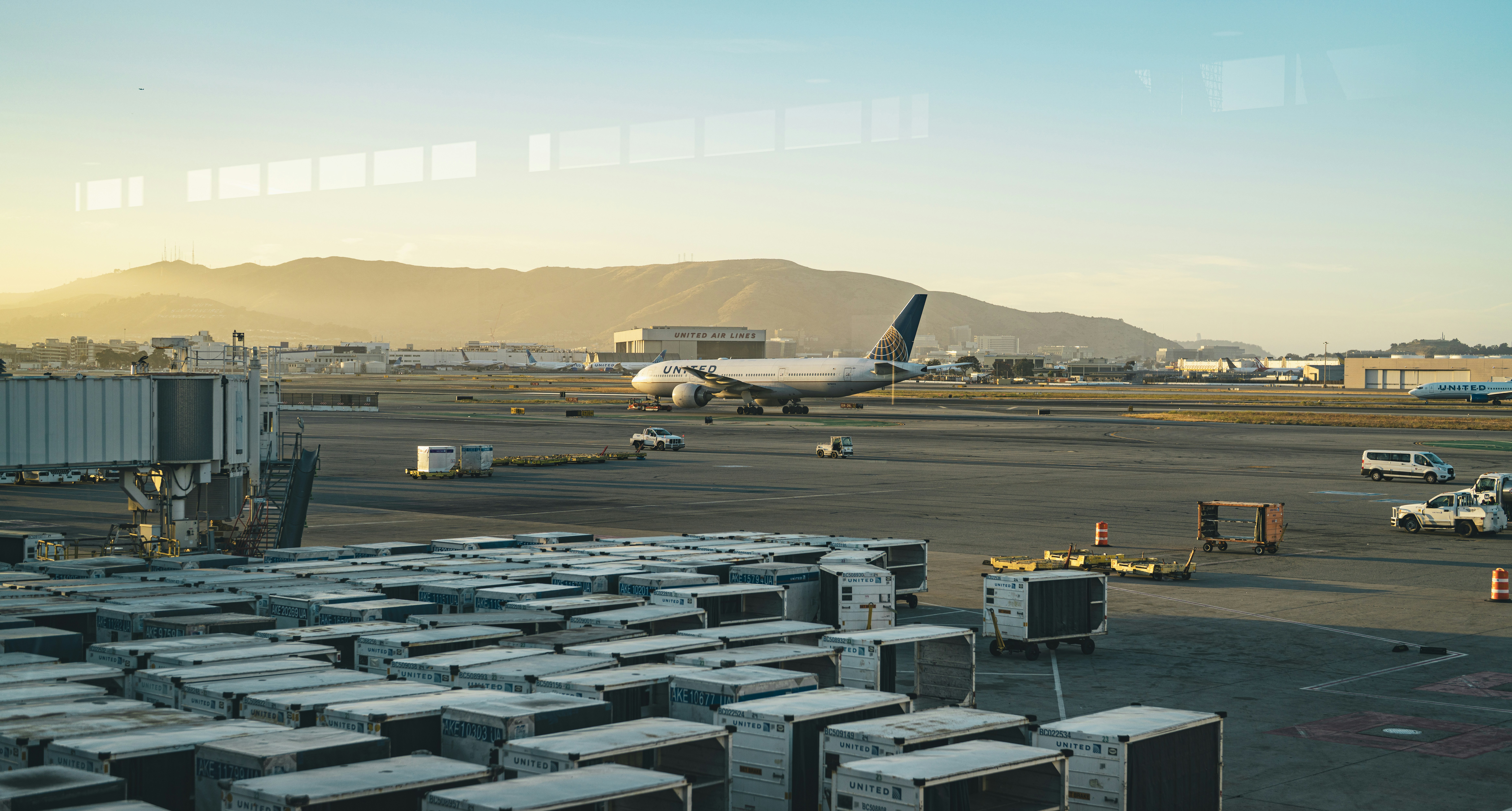 Traveller photographed at San Francisco International Airport.