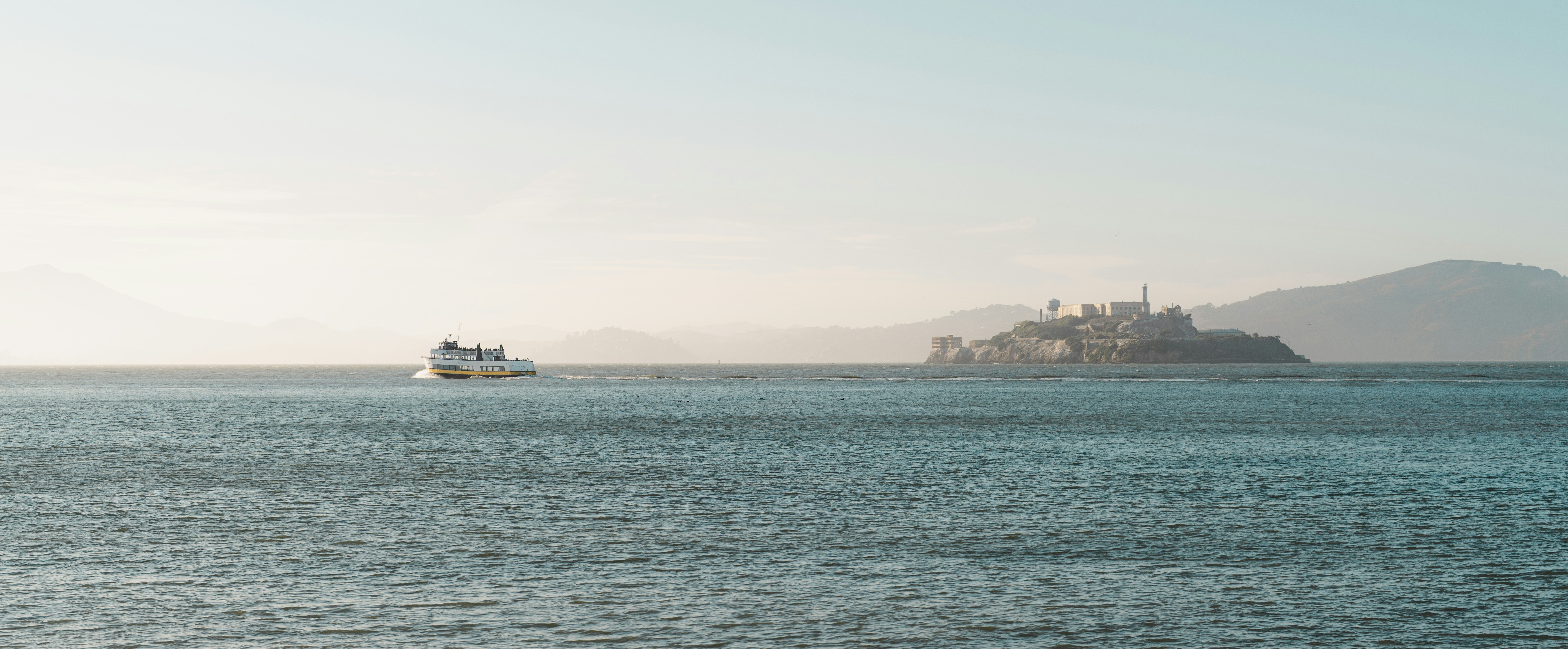 Alcatraz Island photographed in San Francisco.