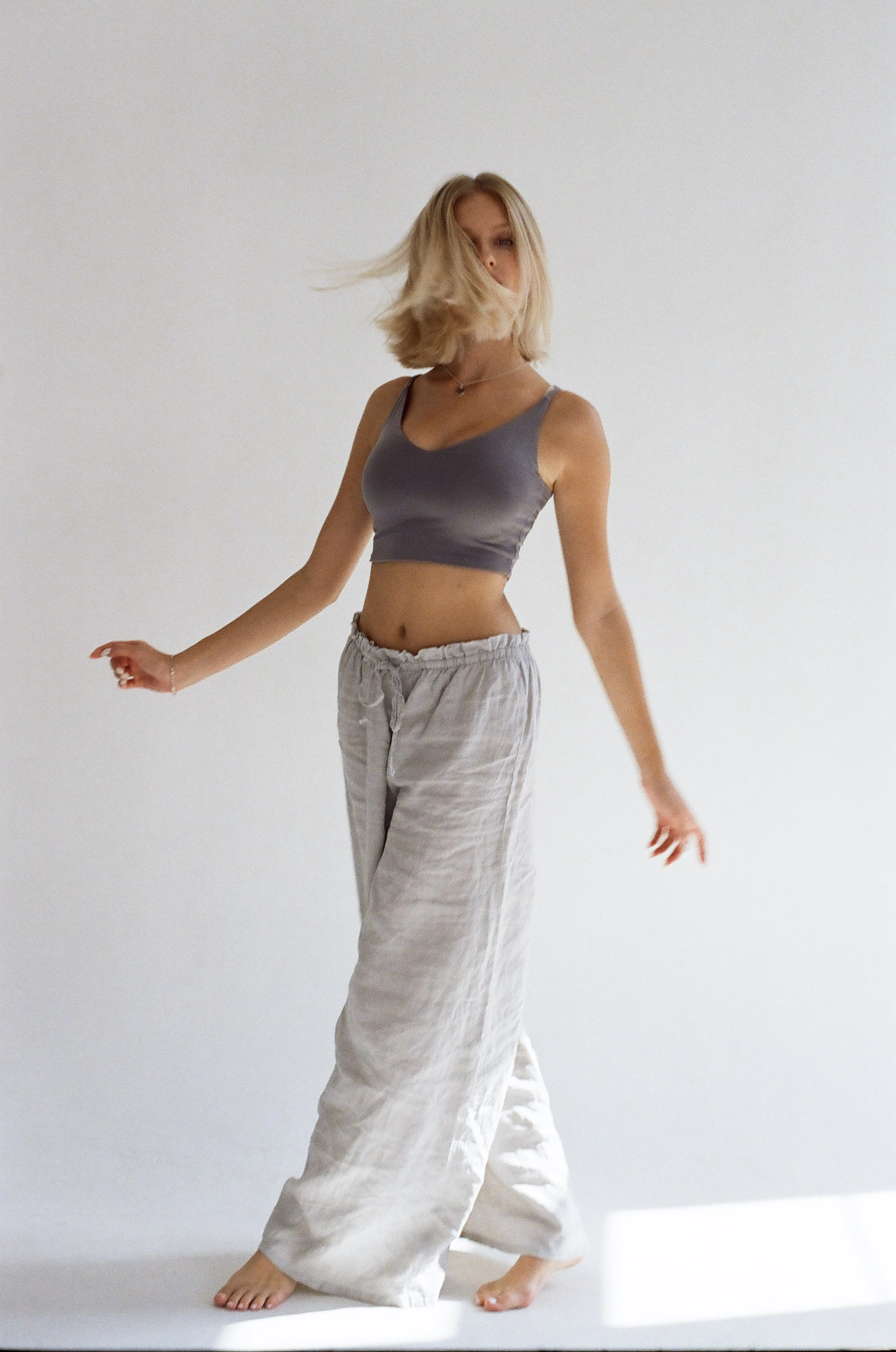 Wide-Leg Linen Pants, alternate view