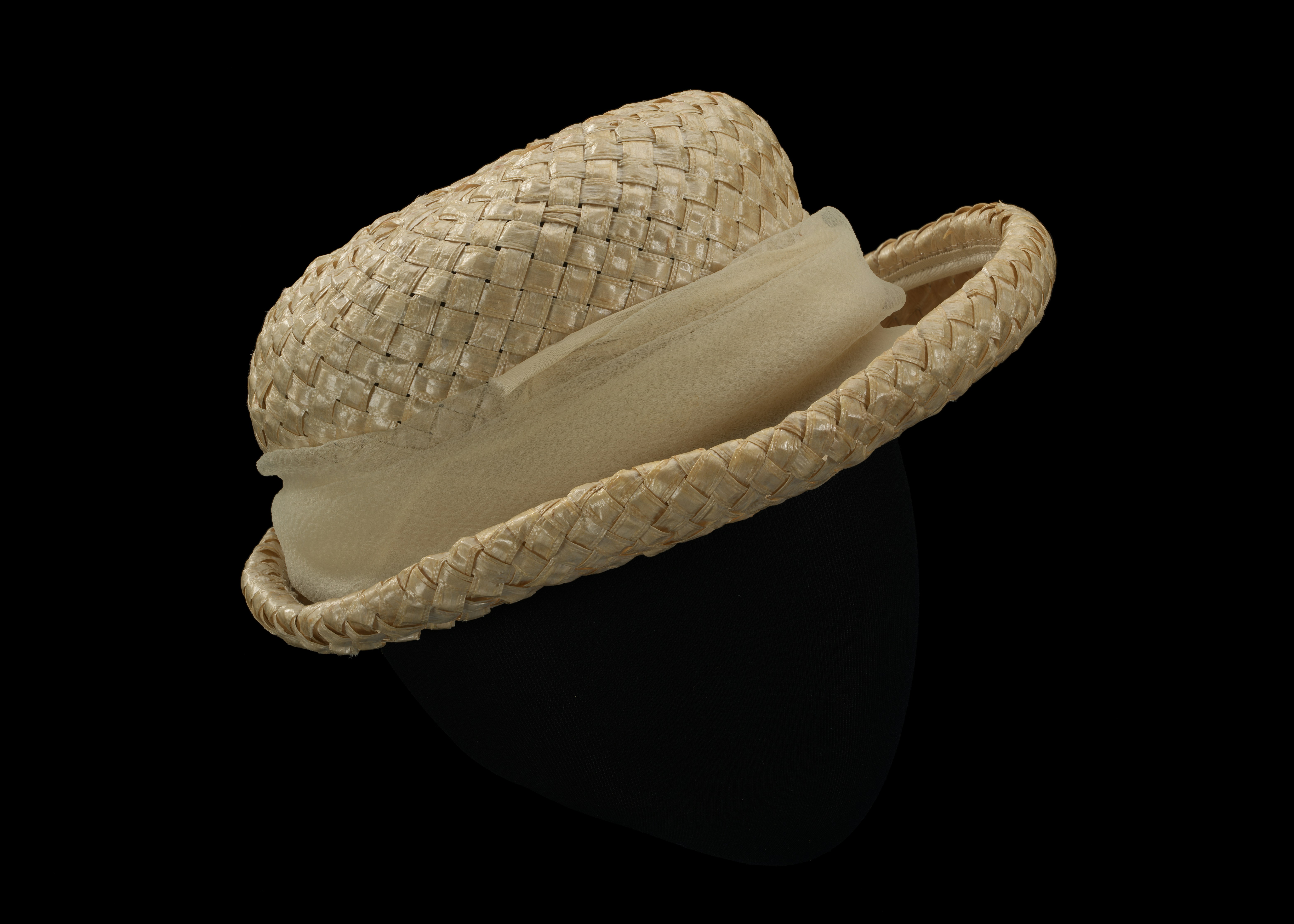 straw wide-brim hat