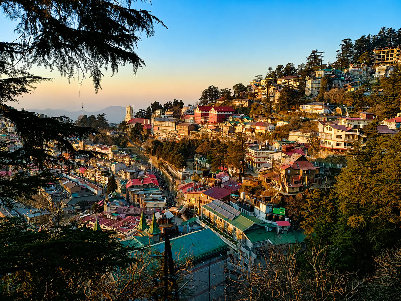 Mountain scenery around Shimla, Himachal Pradesh
