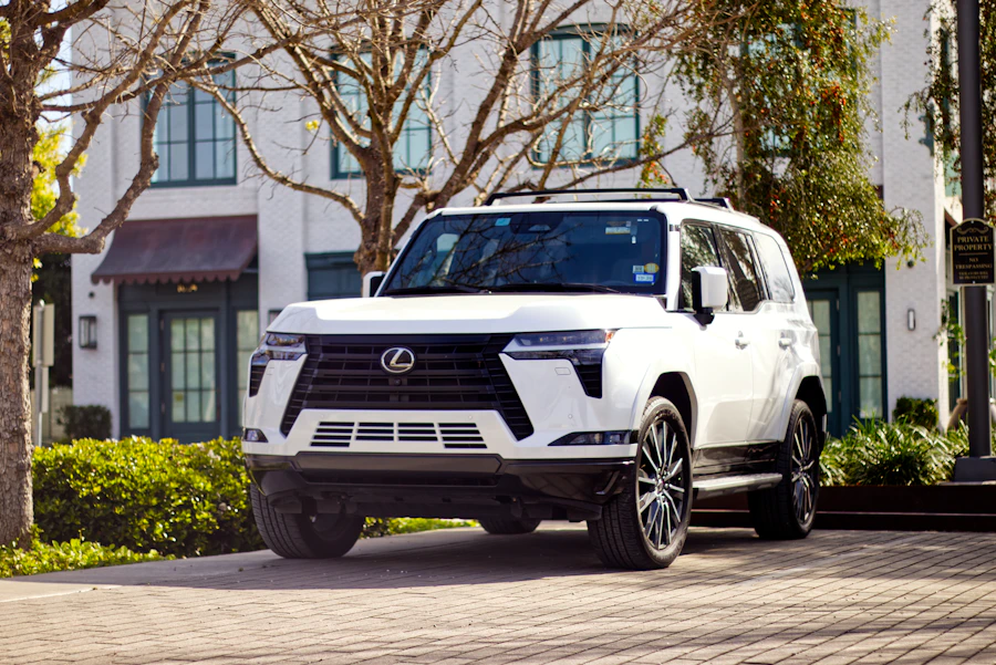 Luxury SUV exterior detail