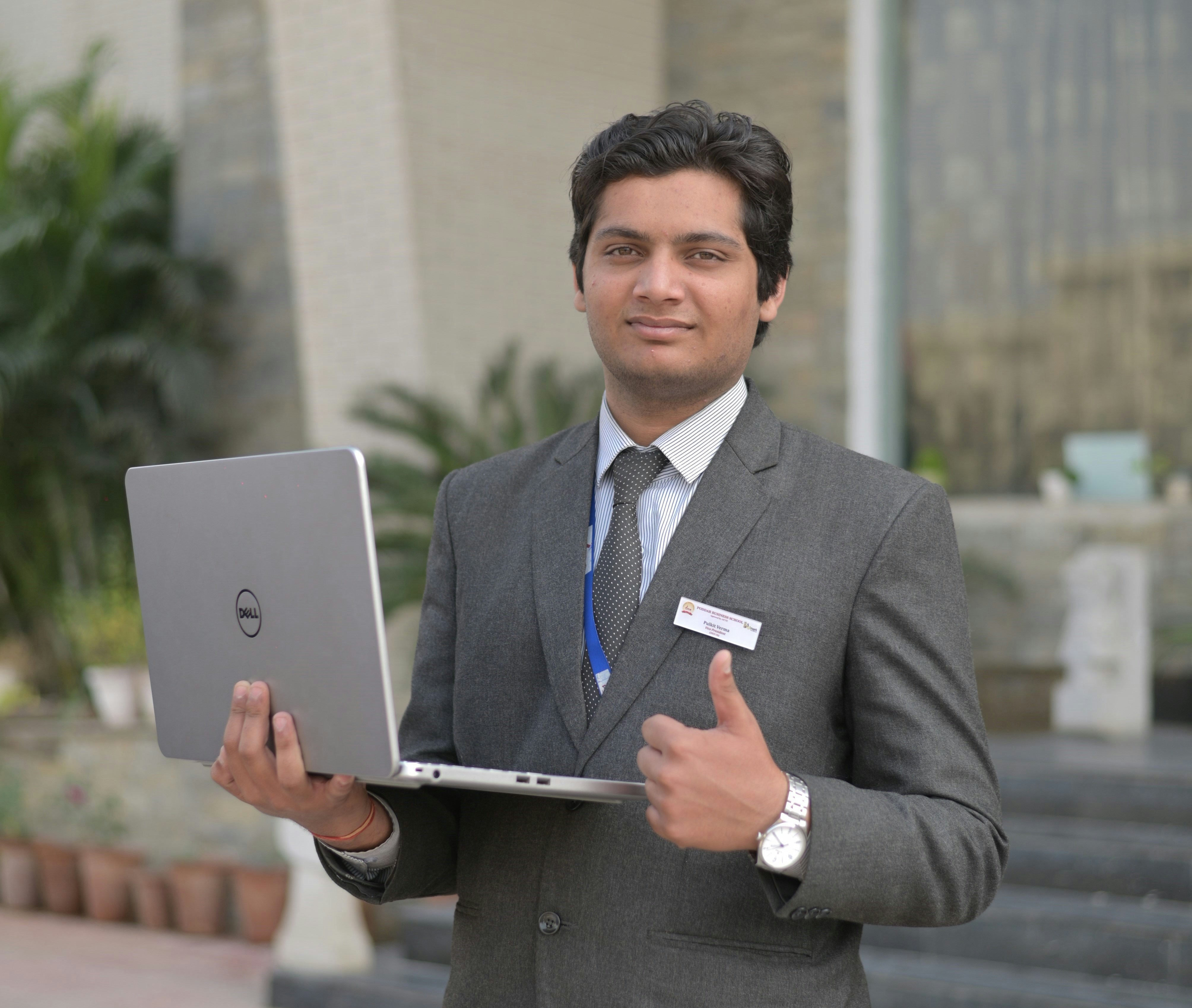 Confident future leader showcasing professionalism and ambition with a modern business mindset. Proudly representing Poddar Business School while embracing growth, innovation, and career excellence in today’s competitive world. https://www.poddarbschool.com/